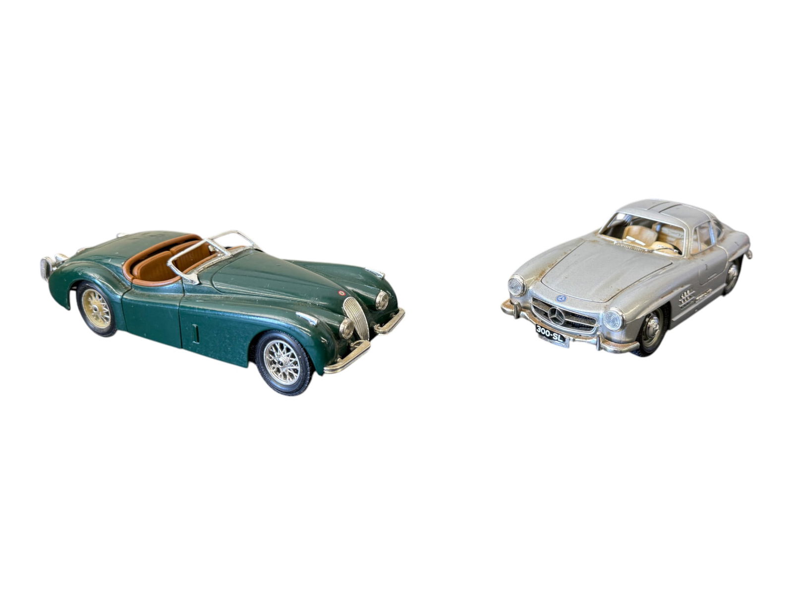 Two Vintage Die-Cast Sports Car Models: Two Vintage Die-Cast Sports Car Models