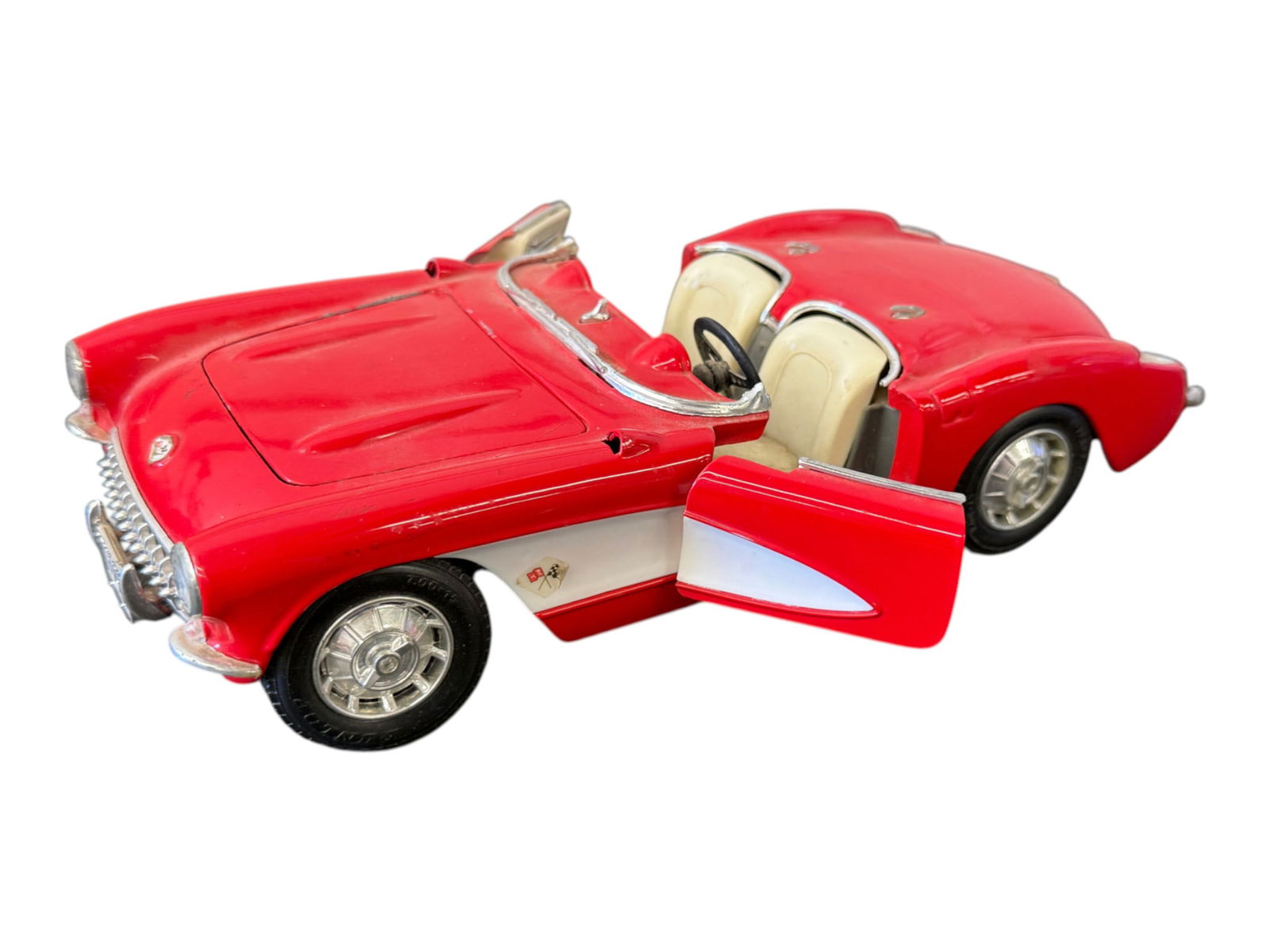 Vintage Die Cast Red Convertible Sports Car Model: Vintage Die Cast Red Convertible Sports Car Model