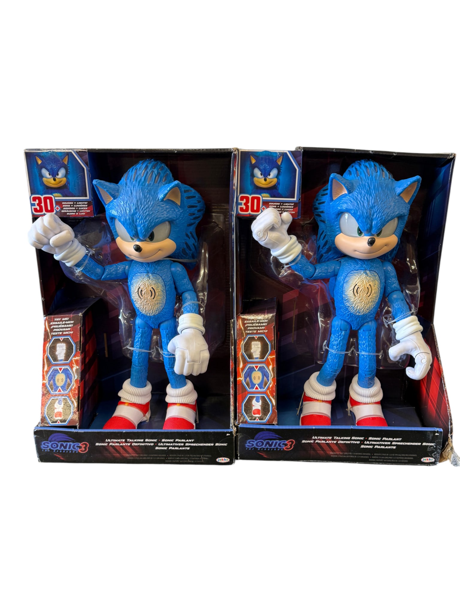 Pair of Sonic 3 Talking Sonic Figures: Pair of Sonic 3 Talking Sonic Figures
