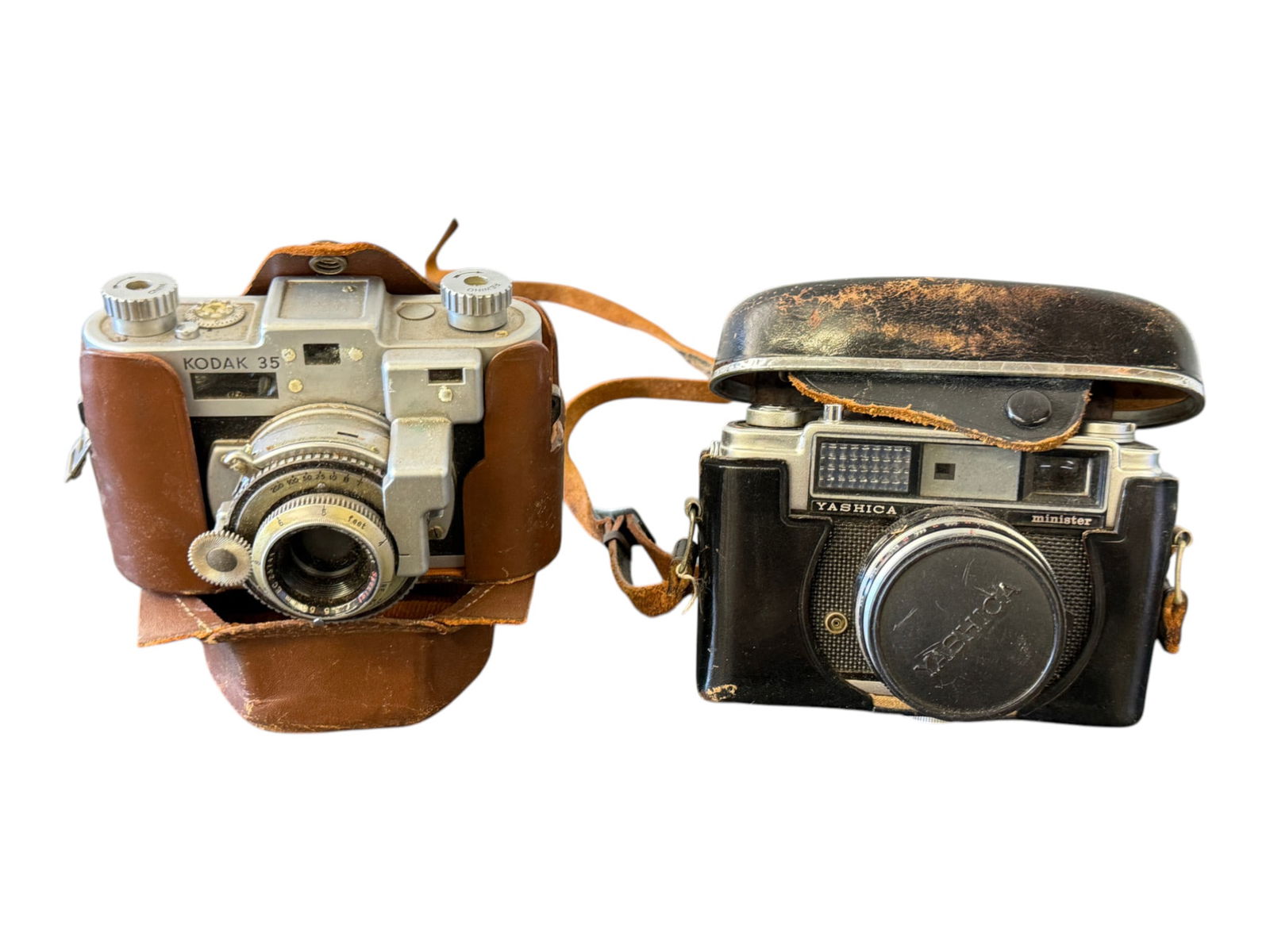 Pair of Vintage Cameras Including Kodak 35 (1 of 11)