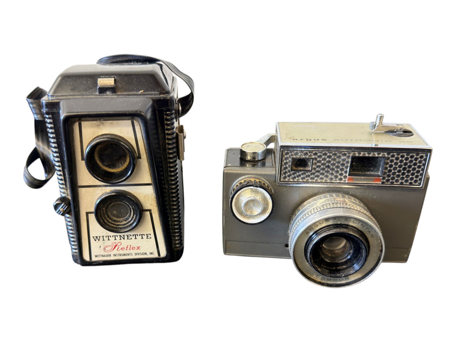 Pair of Vintage Cameras Including Wittnette Reflex: Pair of Vintage Cameras Including Wittnette Reflex