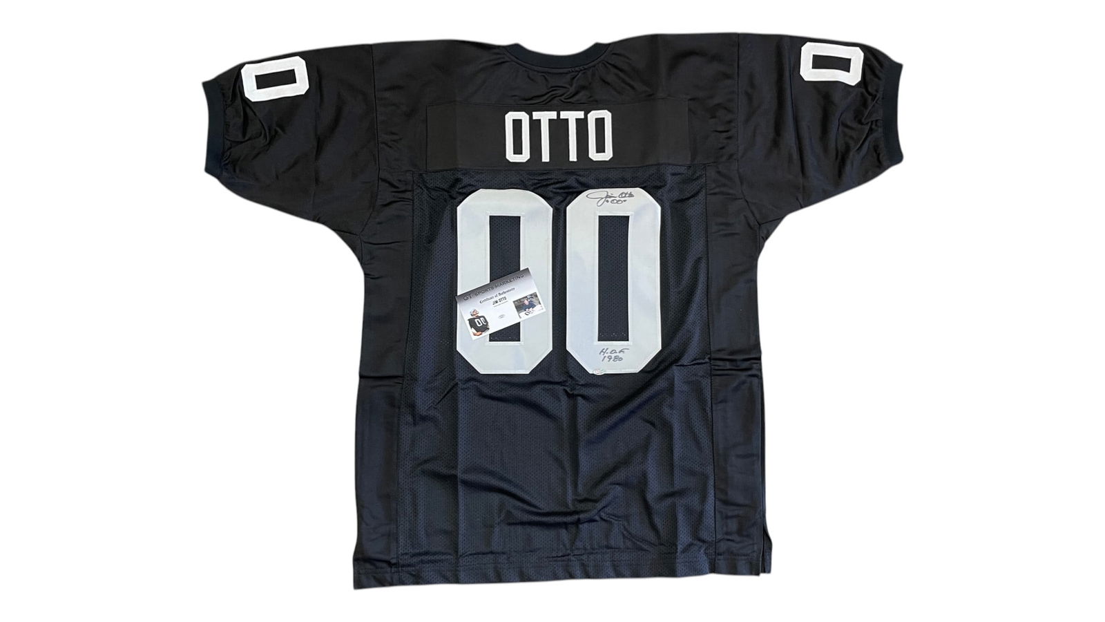 Jim Otto Signed Raiders Jersey with COA: Jim Otto Signed Raiders Jersey with COA