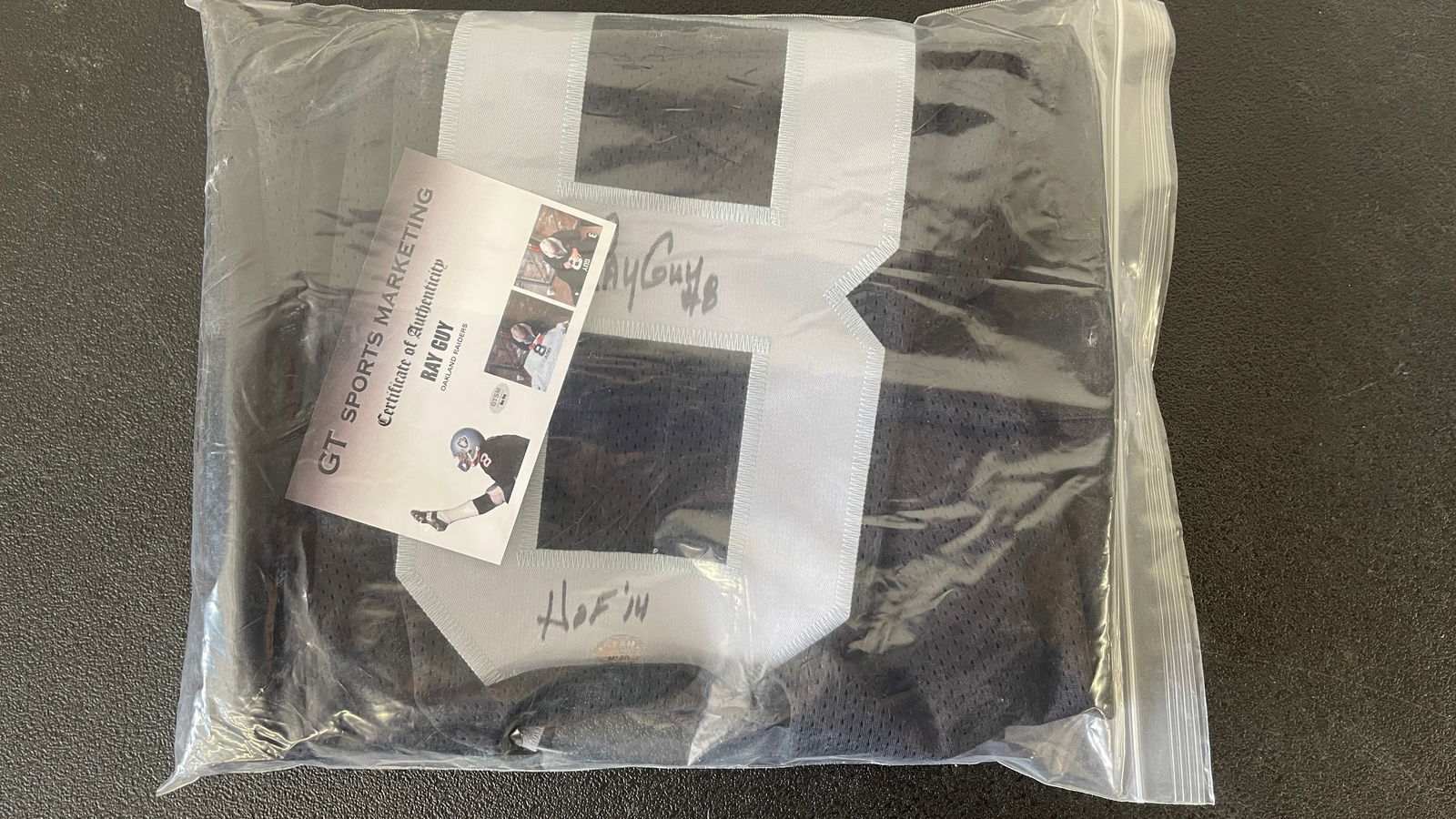Ray Guy Signed Raiders Jersey with COA - 5