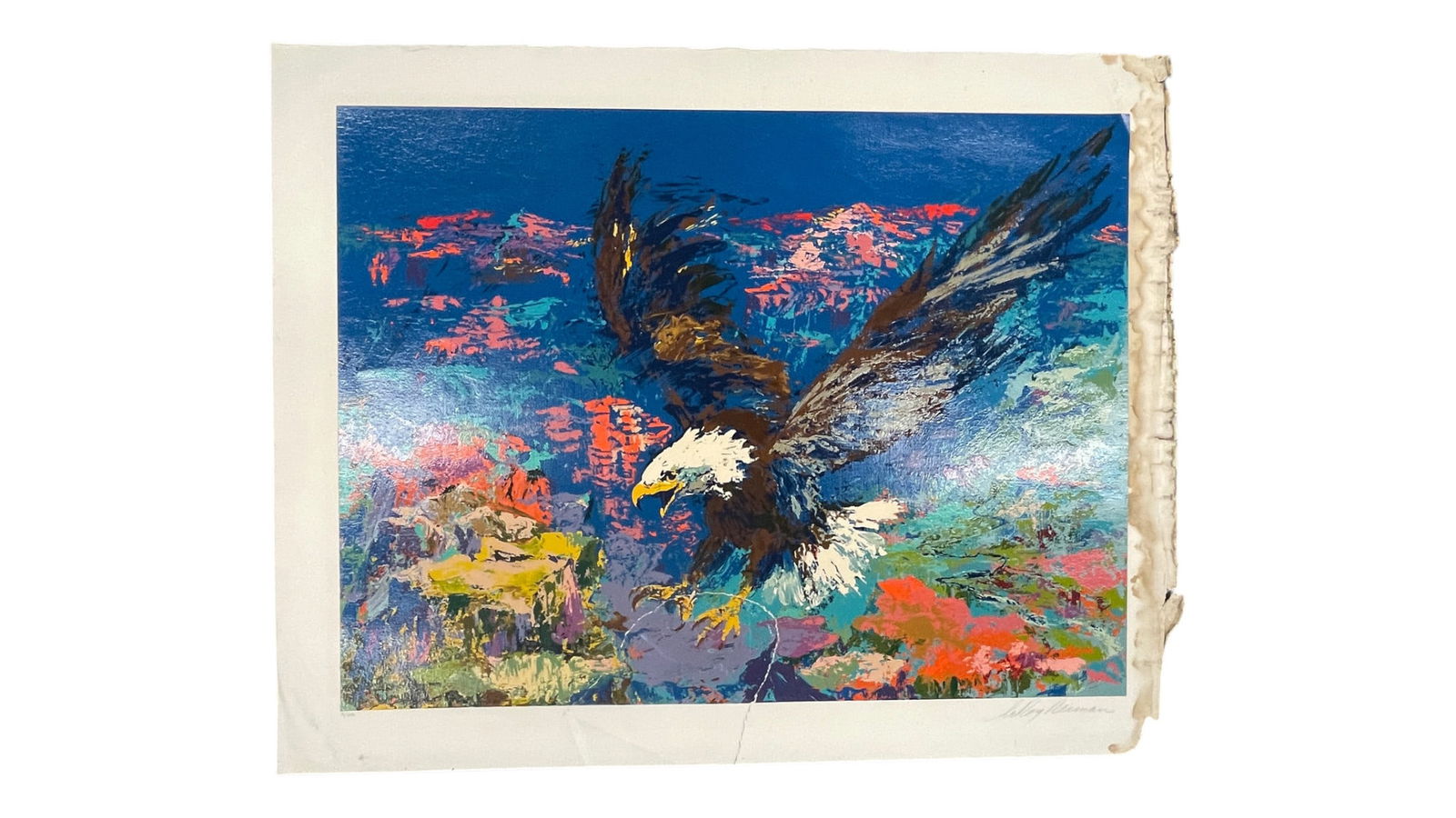 LeRoy Neiman - "American Bald Eagle" Limited Editon Signed and Numbered Serigraph 16/300 (1 of 7)