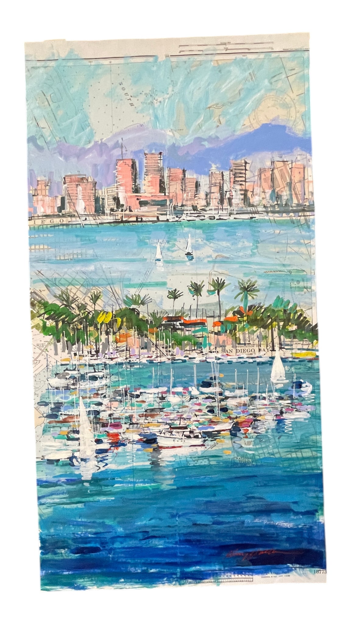 Kerry Hallam - "San Diego Bay" Limited Edition Serigraph (1 of 5)
