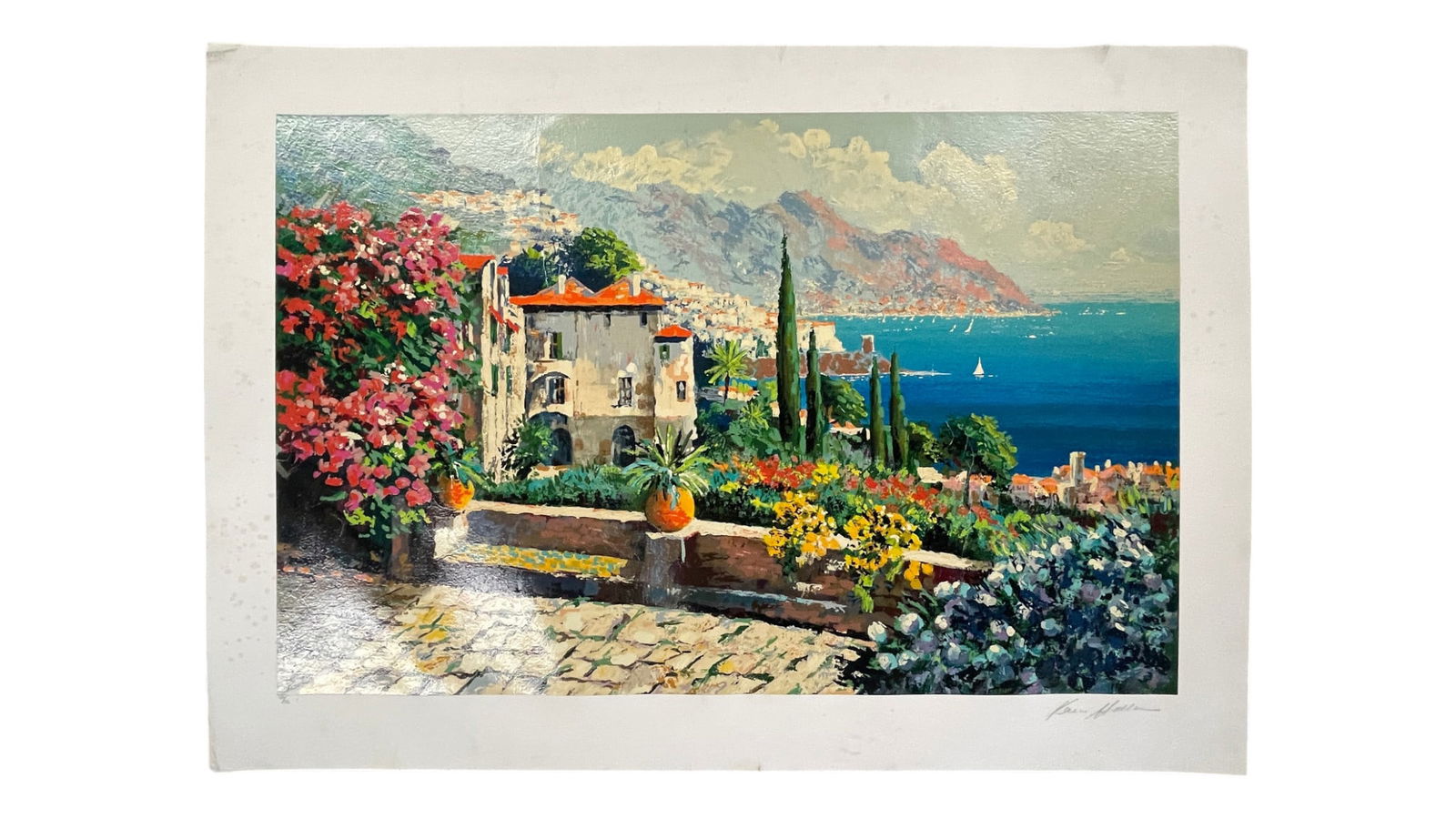 Kerry Hallam - "Amalfi Coast" Limited Edition Signed/Numbered Serigraph CII/CC (1 of 7)