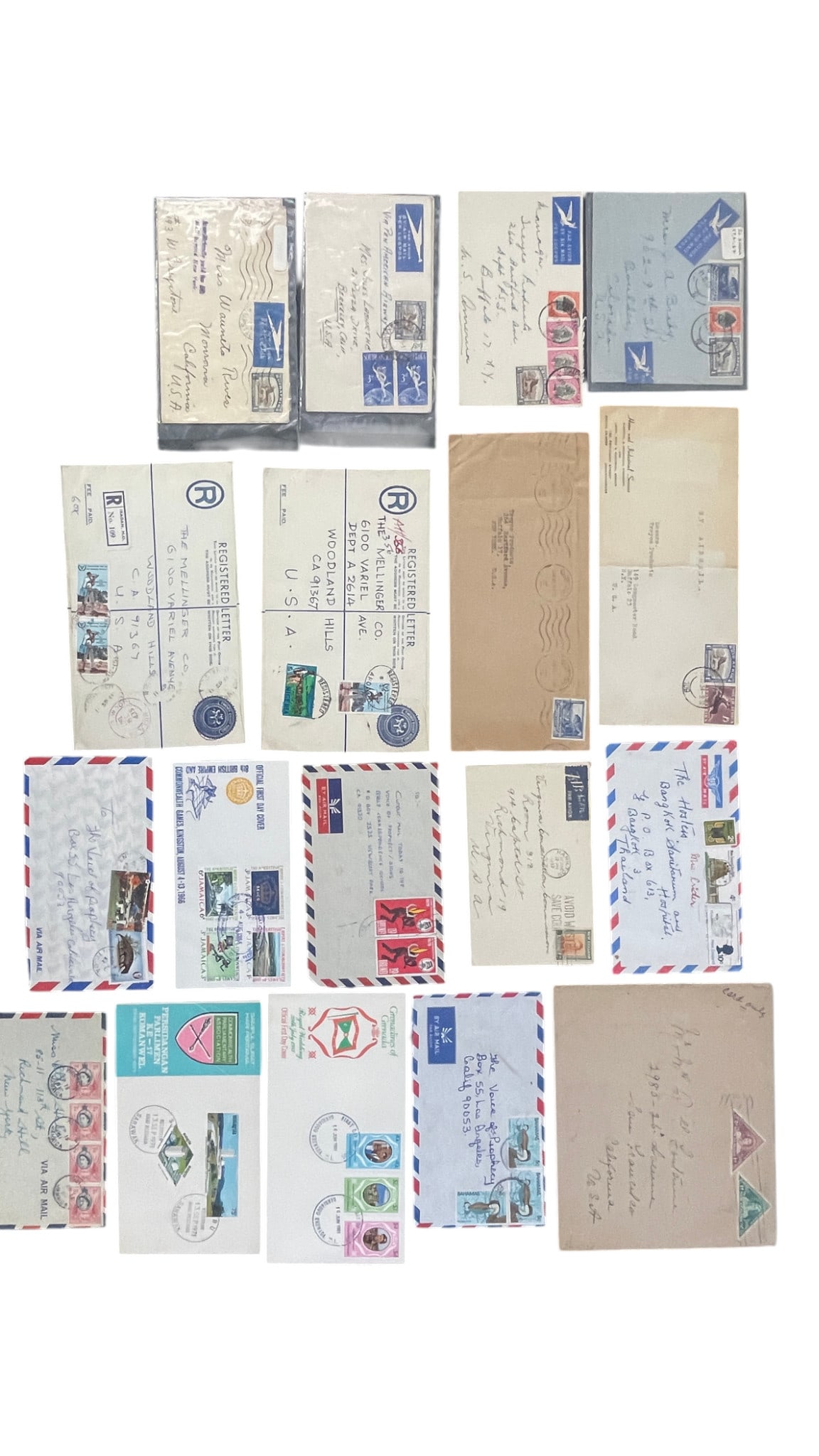 Assorted Registered & Airmail Covers Lot (1 of 4)