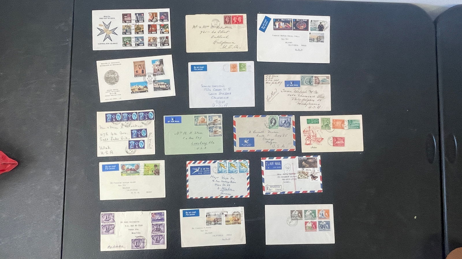 Assorted International Airmail Covers Lot: Assorted International Airmail Covers Lot