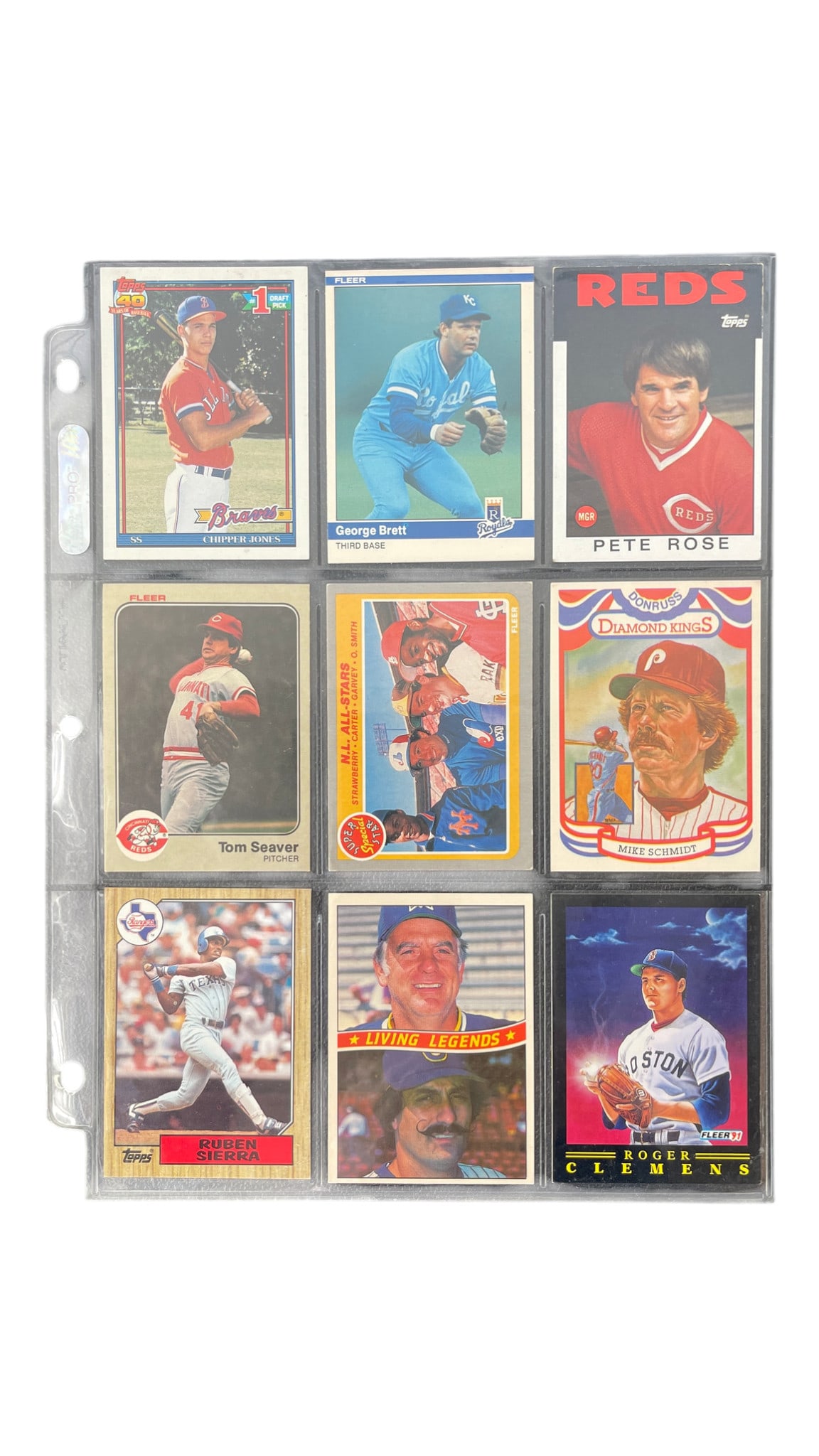 Star Baseball Card Group incl Chipper Jones (1 of 2)