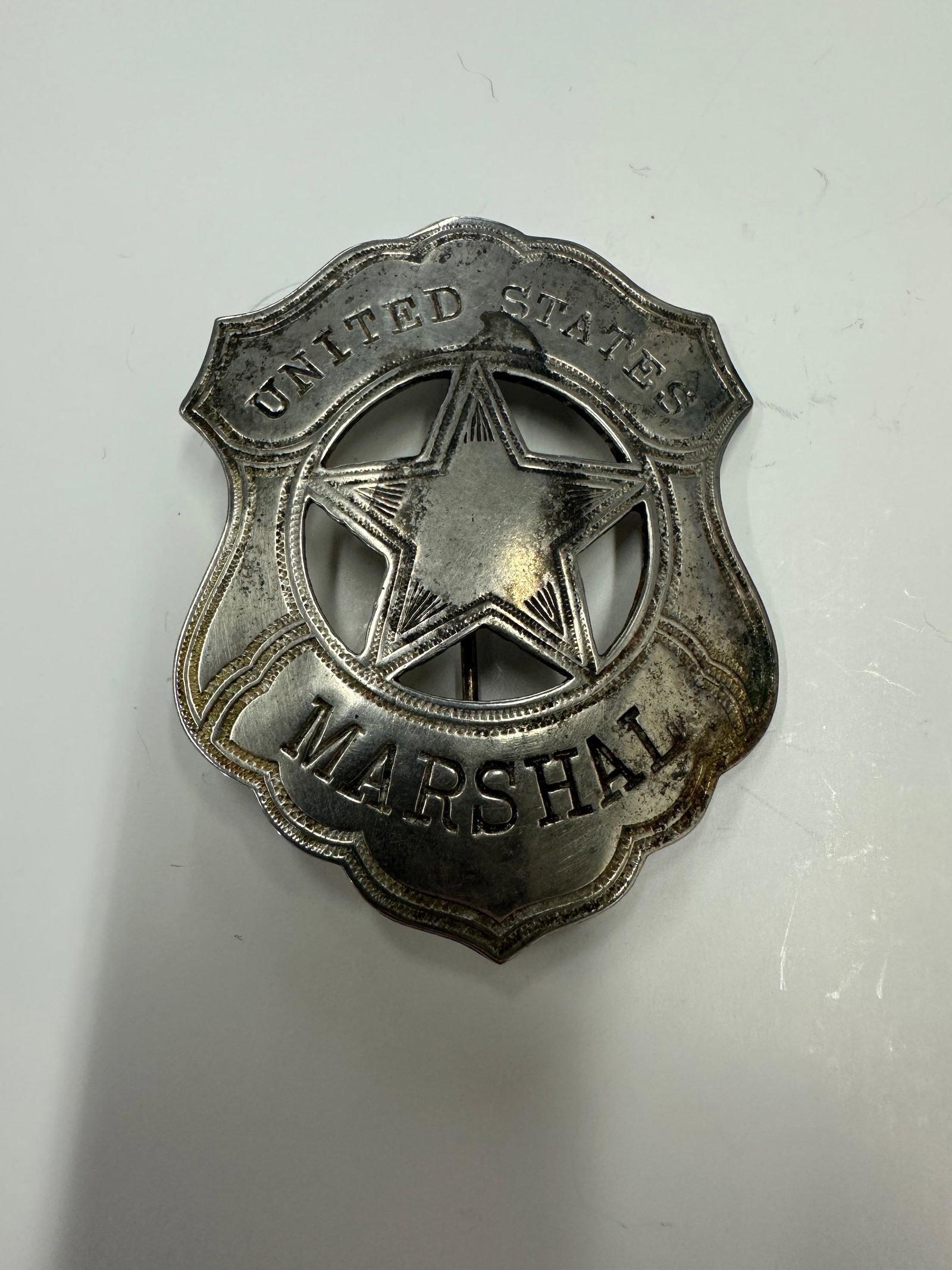 Vintage Obsolete US Marshall Police Badge: Vintage Obsolete US Marshall Police Badge
