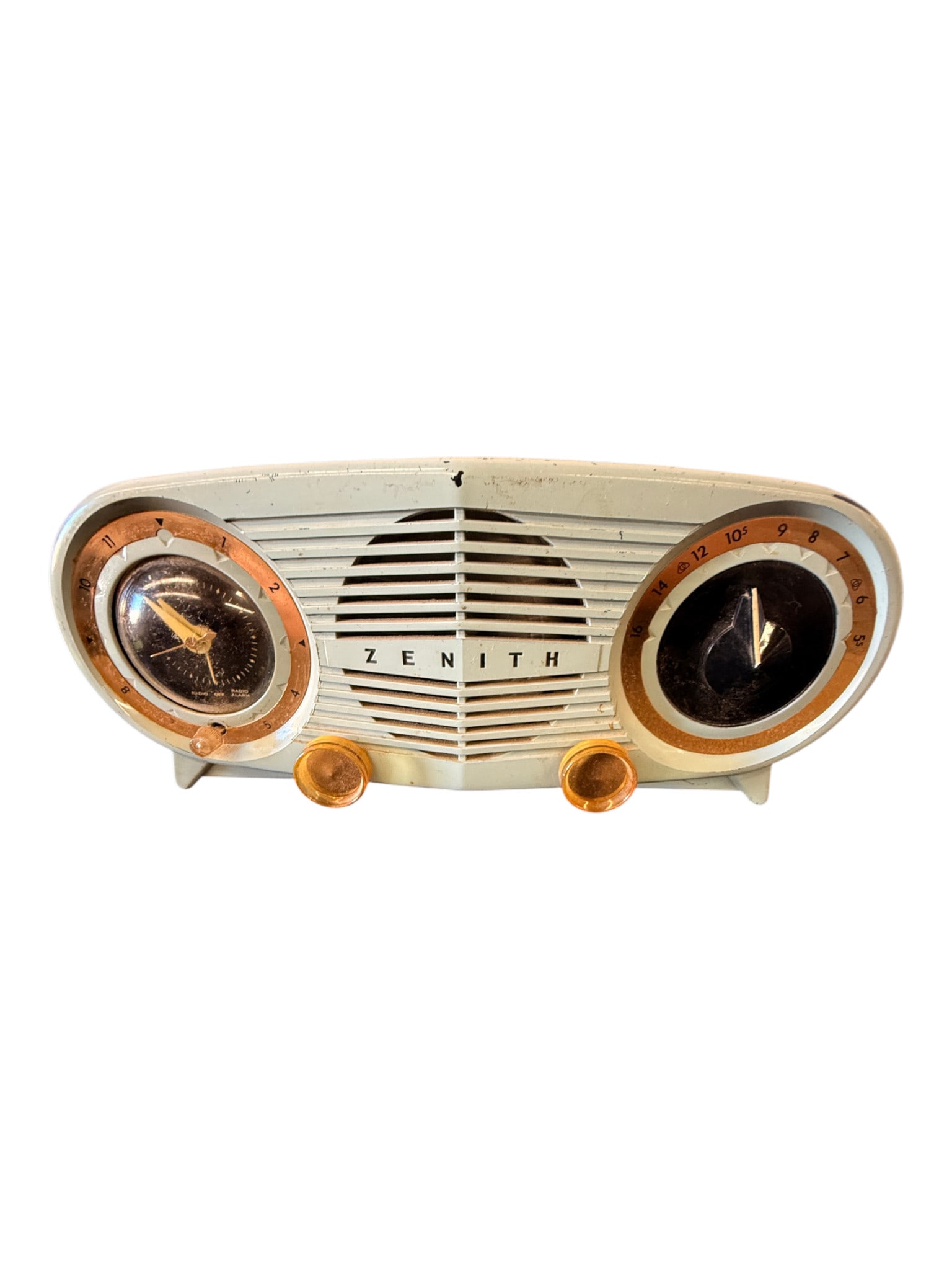 Mid Century Zenith Clock Radio: Mid Century Zenith Clock Radio