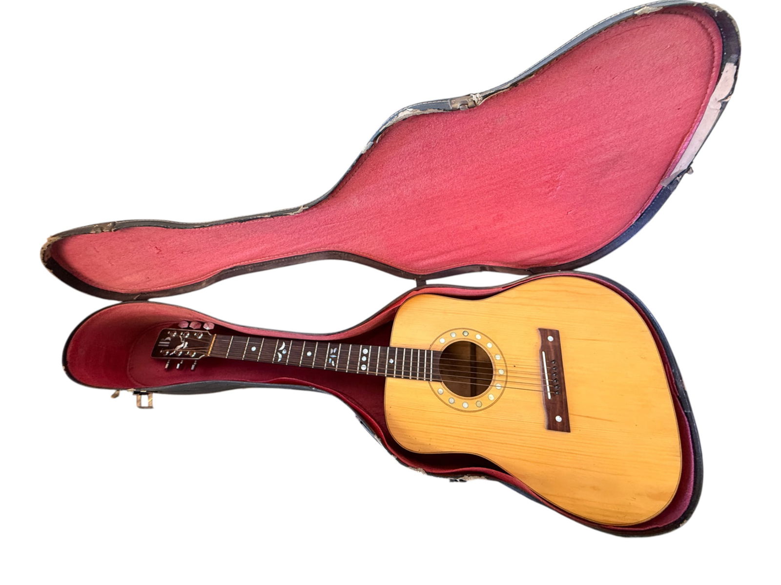 Vintage Acoustic Guitar in Hard Case (1 of 4)