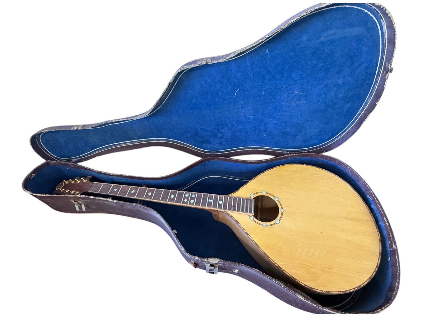 Vintage Bowlback Mandolin in Hard Case: Vintage Bowlback Mandolin in Hard Case