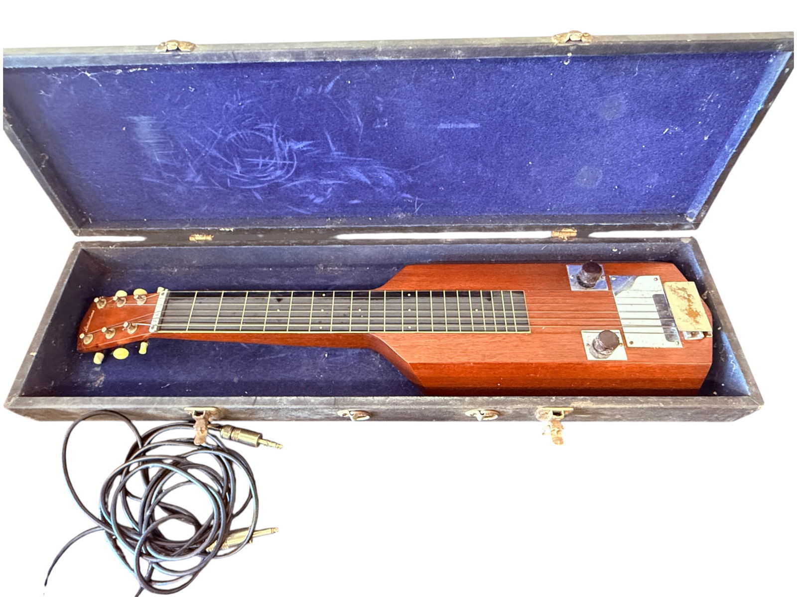 Vintage Lap Steel Electric Guitar with Case: Vintage Lap Steel Electric Guitar with Case