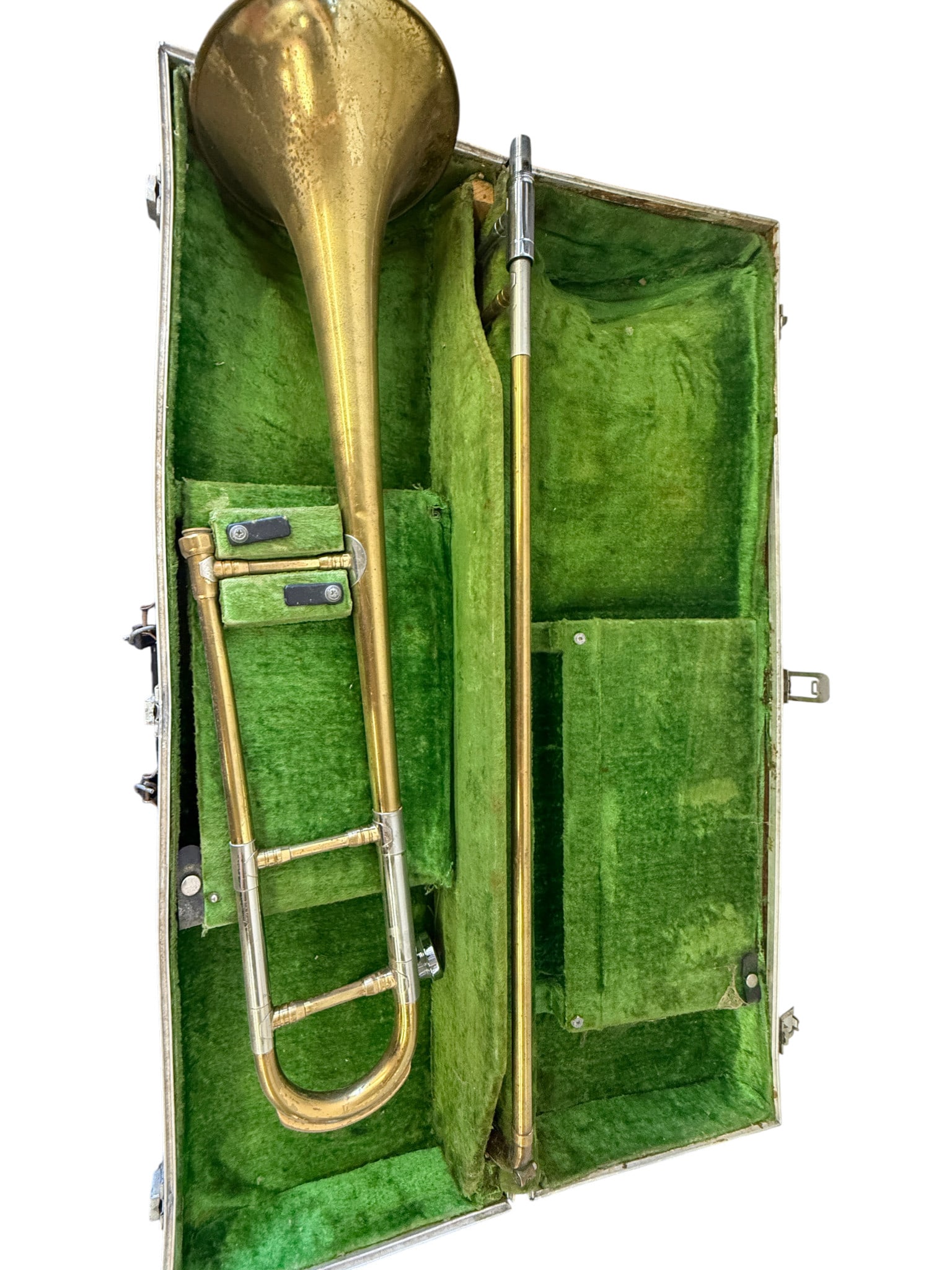 Vintage Brass Trombone in Case: Vintage Brass Trombone in Case