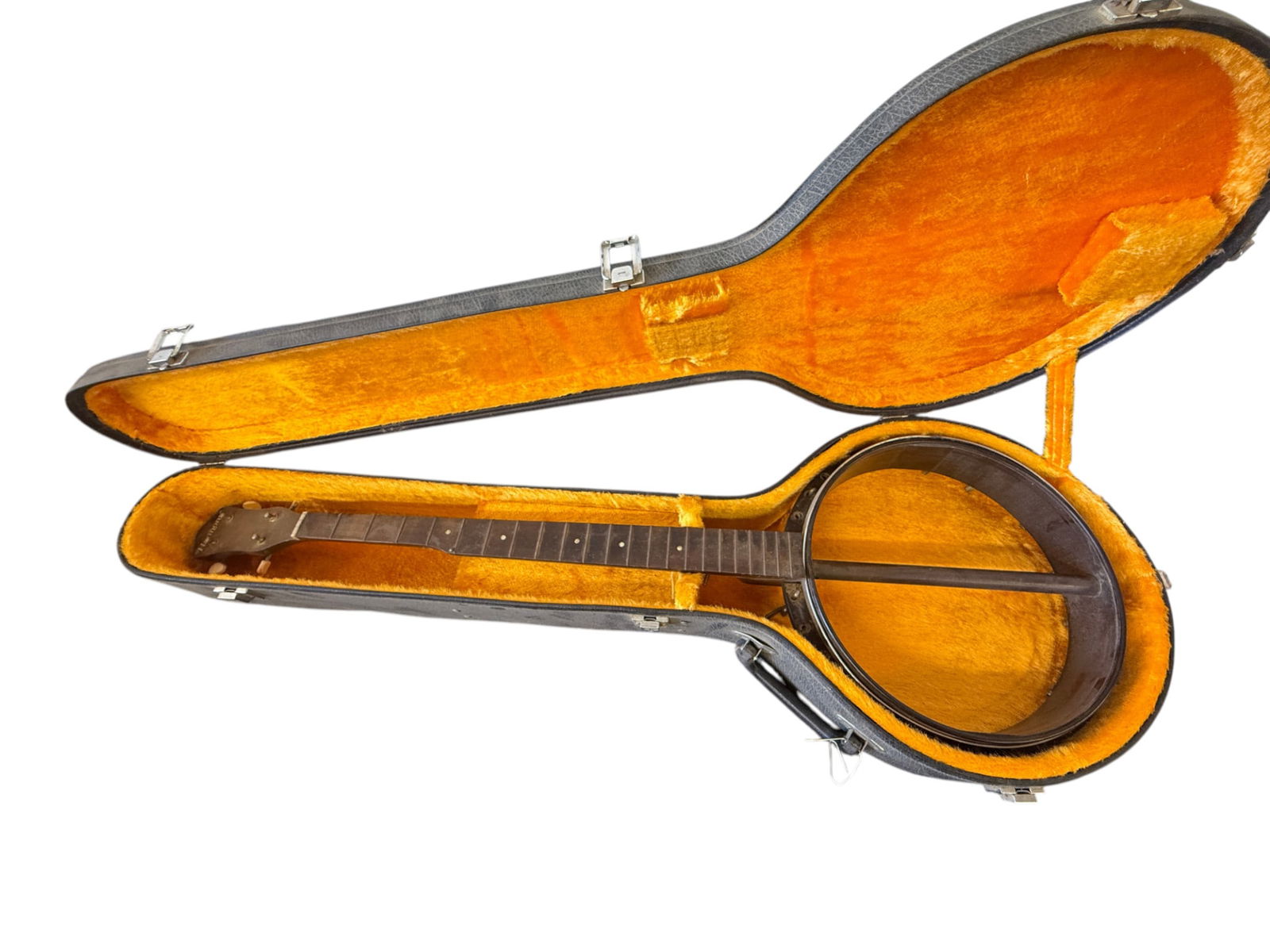 Vintage Banjo Style Instrument in Case (1 of 2)