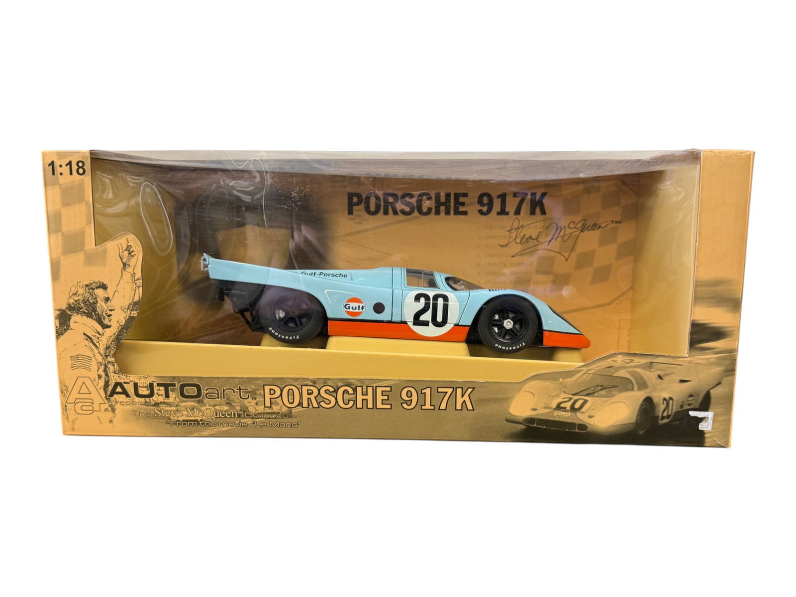 AutoART Steve McQueen Porsche 917k 1:18 Scale Model Car (1 of 4)