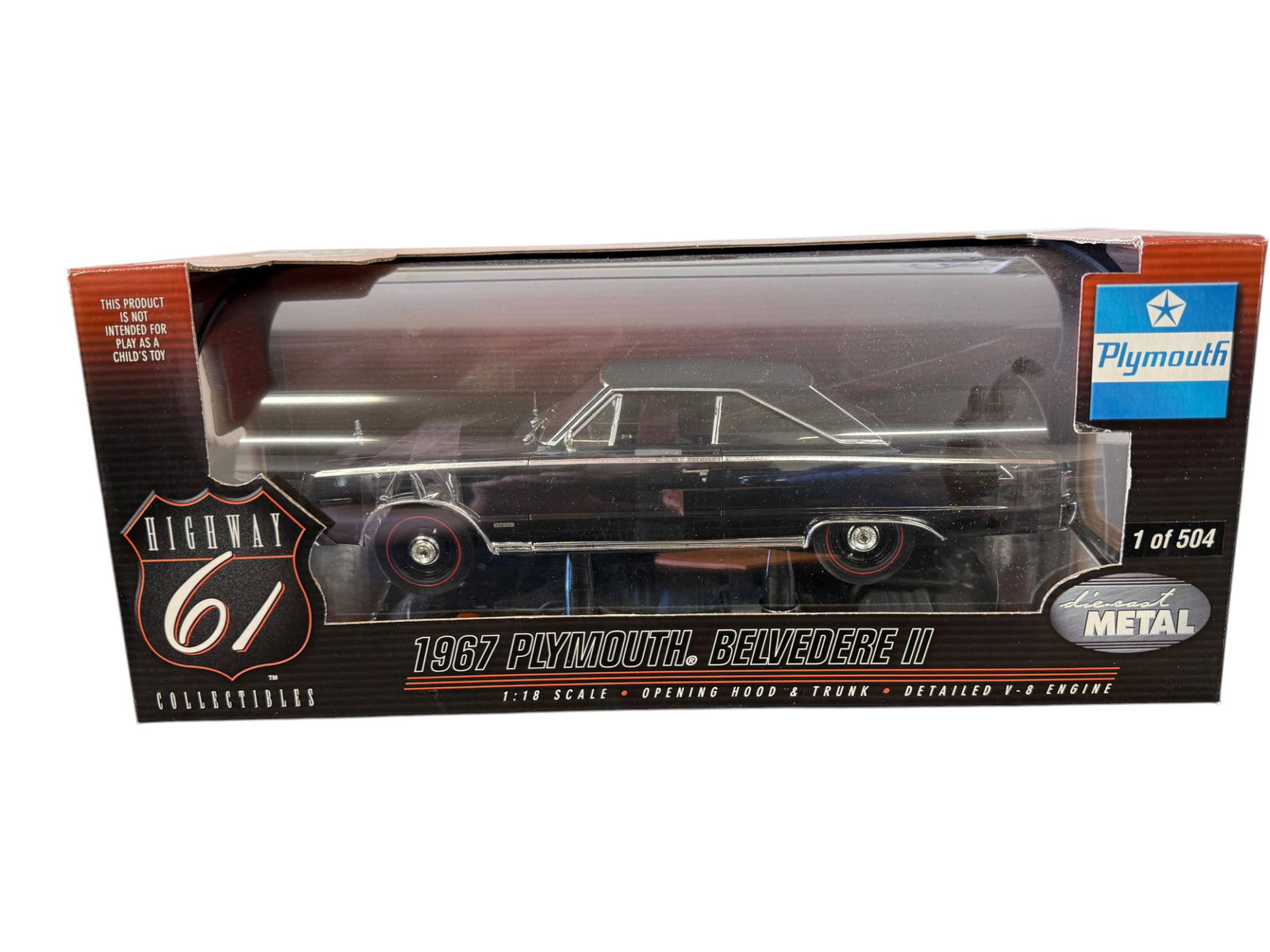 Highway 61 1967 Plymouth Belvedere II 1 of 504 Model Car: Highway 61 1967 Plymouth Belvedere II 1 of 504 Model Car