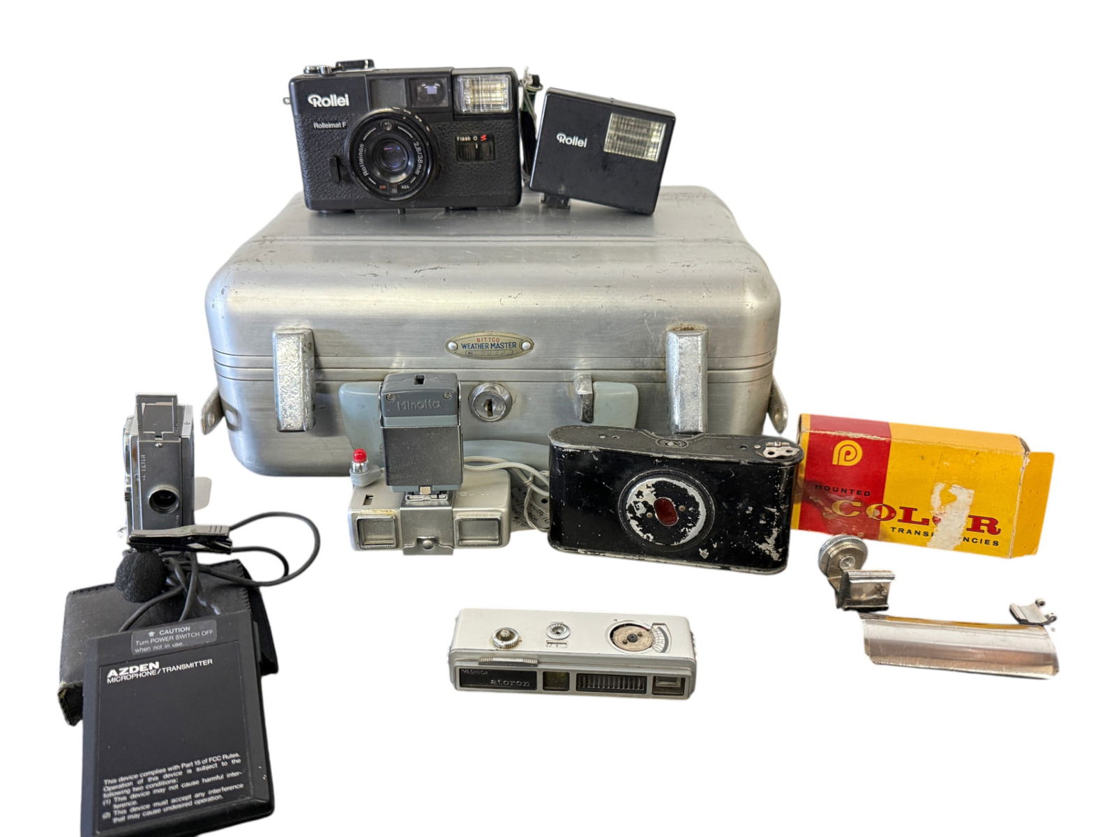Vintage Rollei Camera Set with Case: Vintage Rollei Camera Set with Case