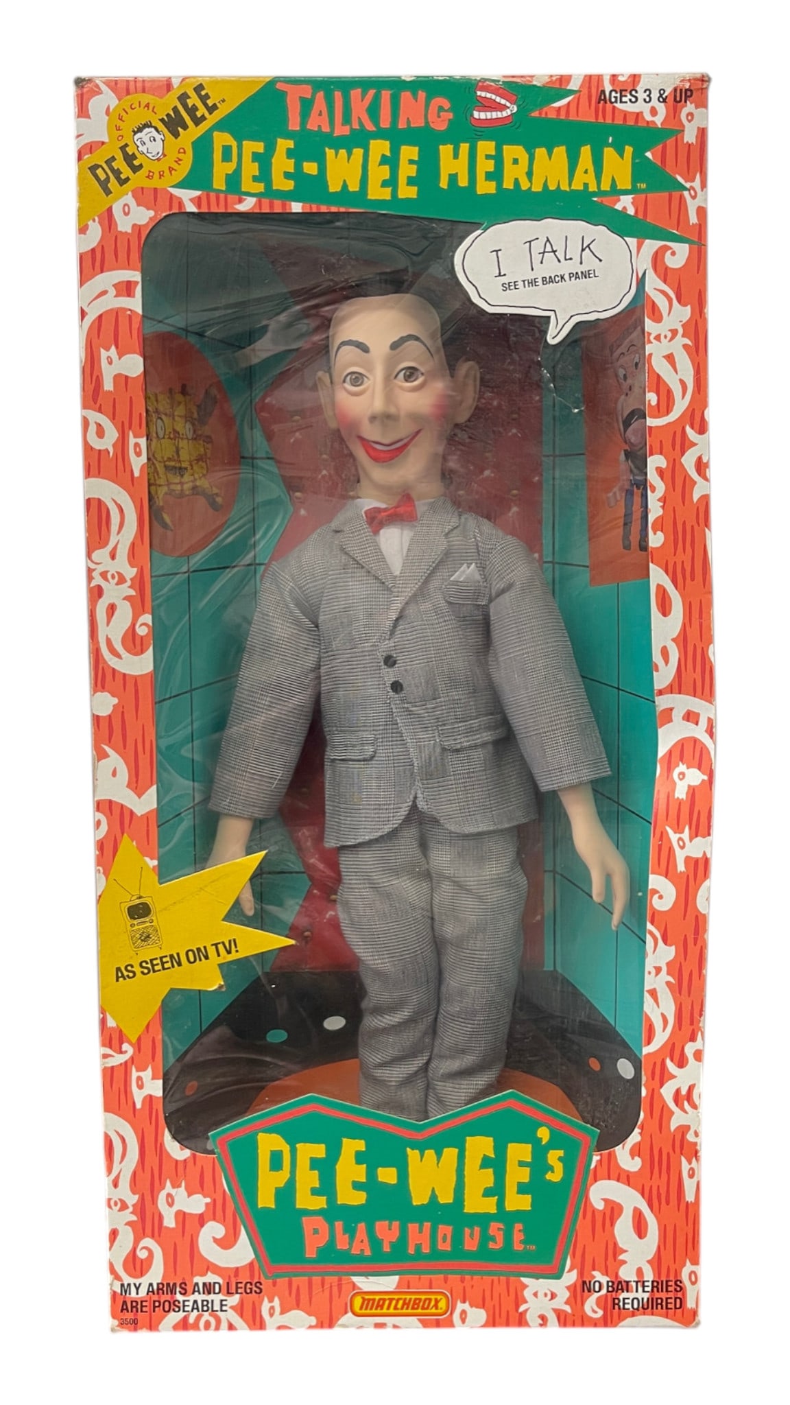 PeeWee's Playhouse Talking PeeWee Herman Action Figure: PeeWee's Playhouse Talking PeeWee Herman Action Figure