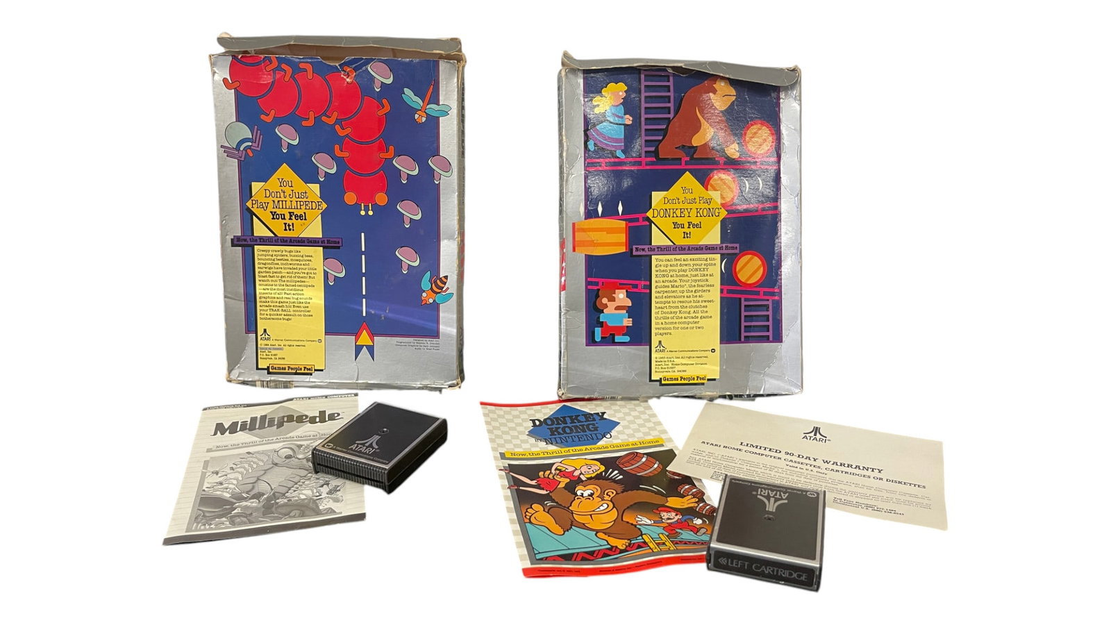 Atari Donkey Kong & Millipede Cartridges: Atari Donkey Kong & Millipede Cartridges