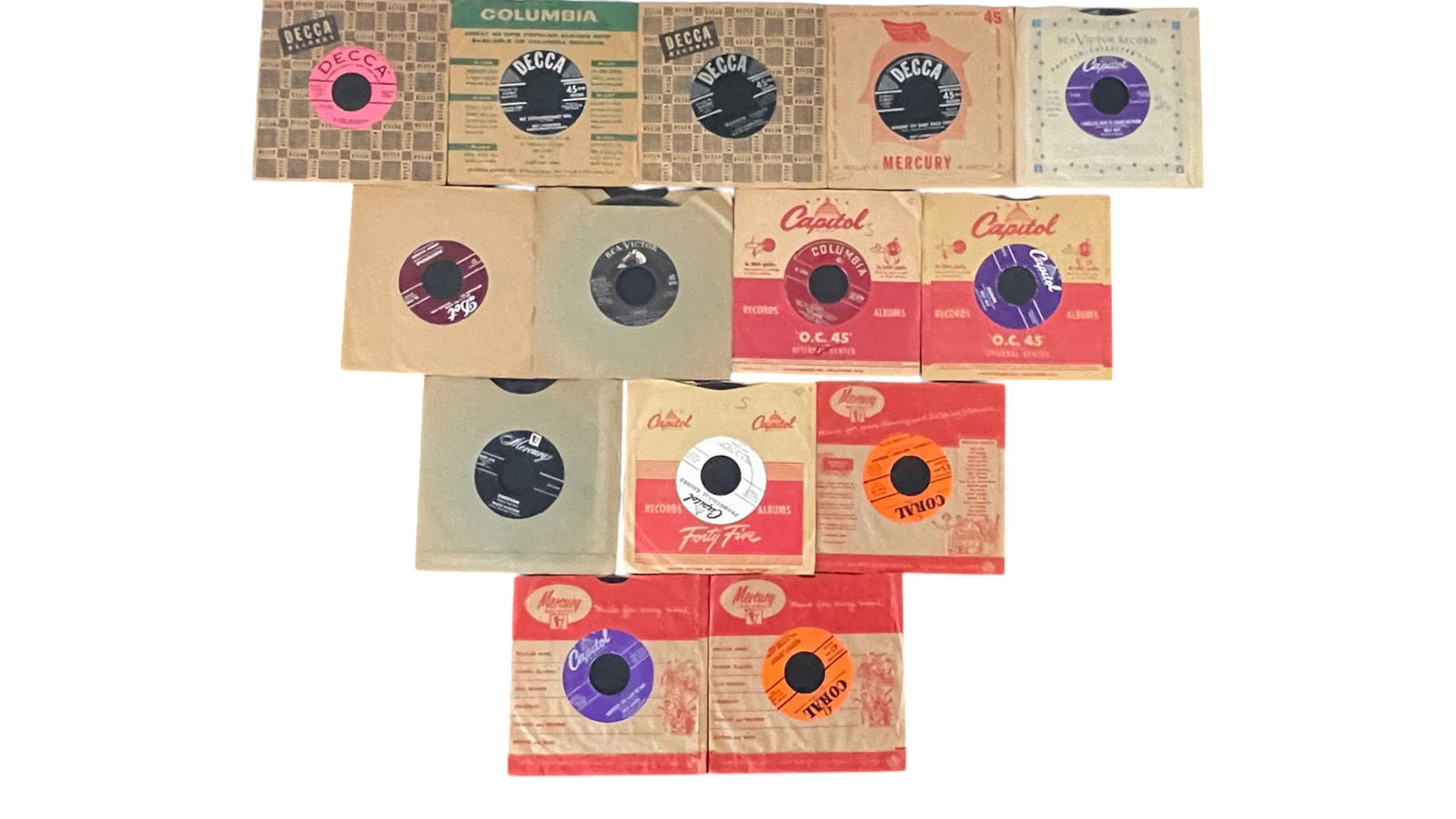 Vintage 45RPM Vinyl Record Collection (1 of 4)