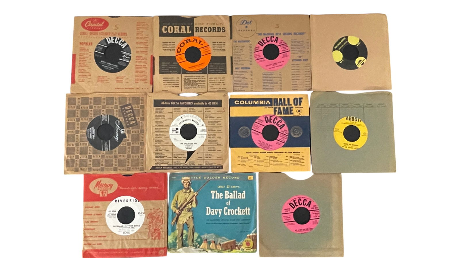 Vintage 45RPM Vinyl Record Collection: Vintage 45RPM Vinyl Record Collection