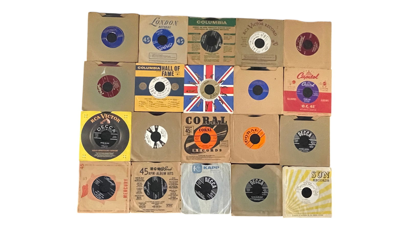 Vintage 45RPM Vinyl Record Collection: Vintage 45RPM Vinyl Record Collection