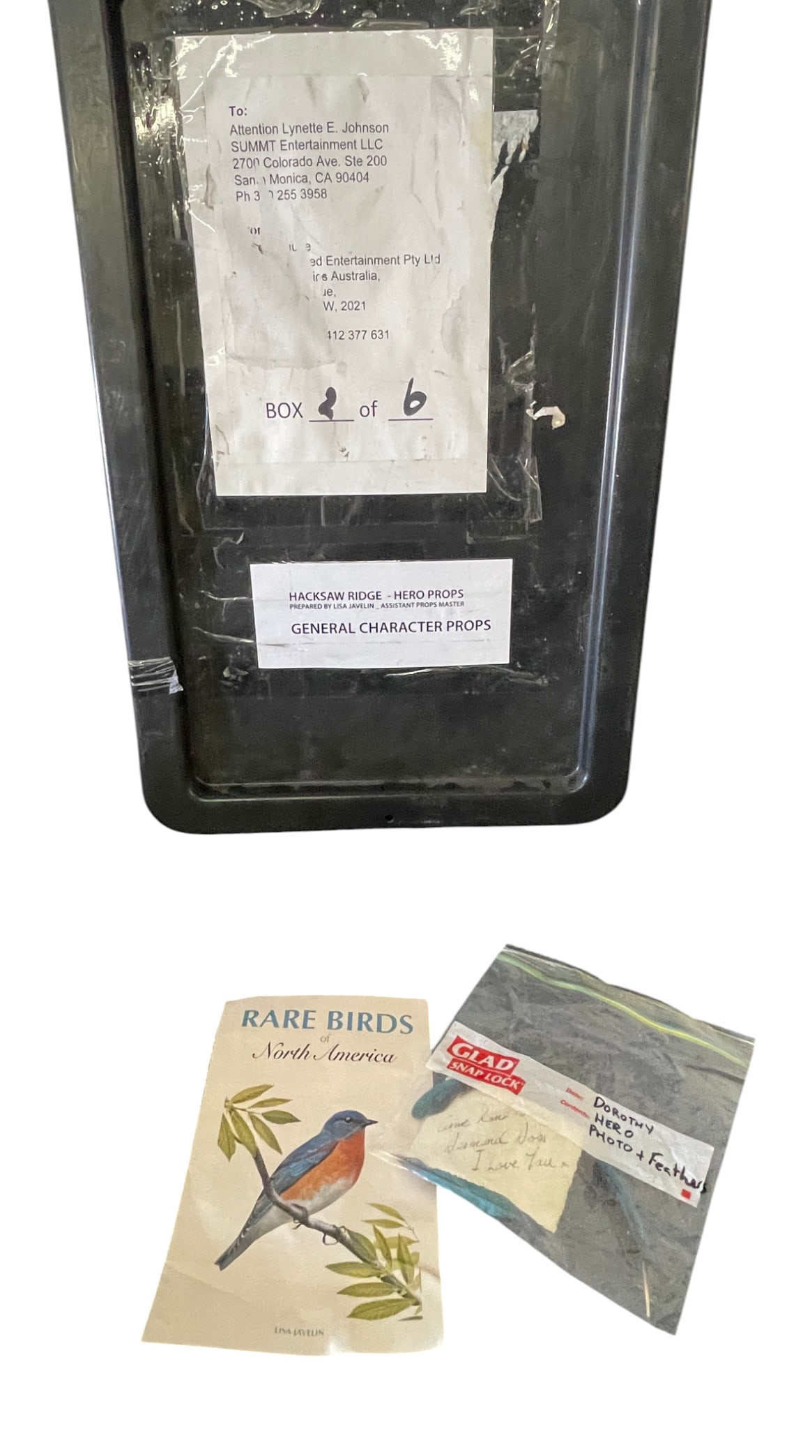 Hacksaw Ridge Original Character Props - Dorothy Doss Letters, Photos & Feathers: Hacksaw Ridge Original Character Props - Dorothy Doss (Teresa Palmer) Letters, Photos & Feathers.