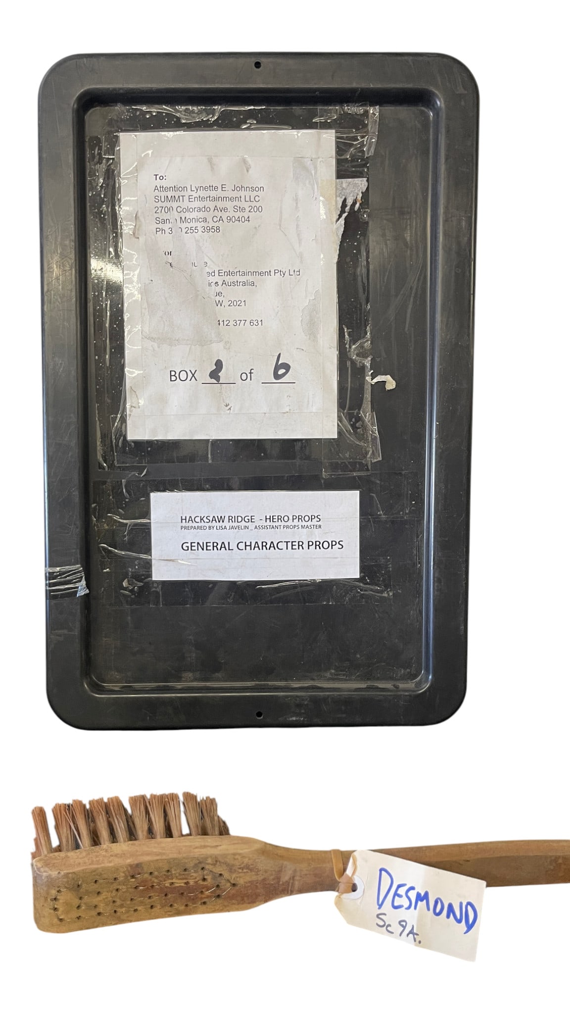 Hacksaw Ridge Original Character Props - Desmond Doss Cleaning Brush: Hacksaw Ridge Original Character Props - Desmond Doss (Andrew Garfield) Cleaning Brush. SC 9A.