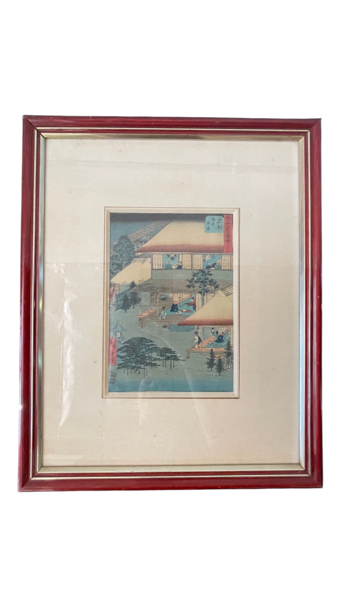 Vintage Japanese Woodblock Print: Vintage Japanese Woodblock Print