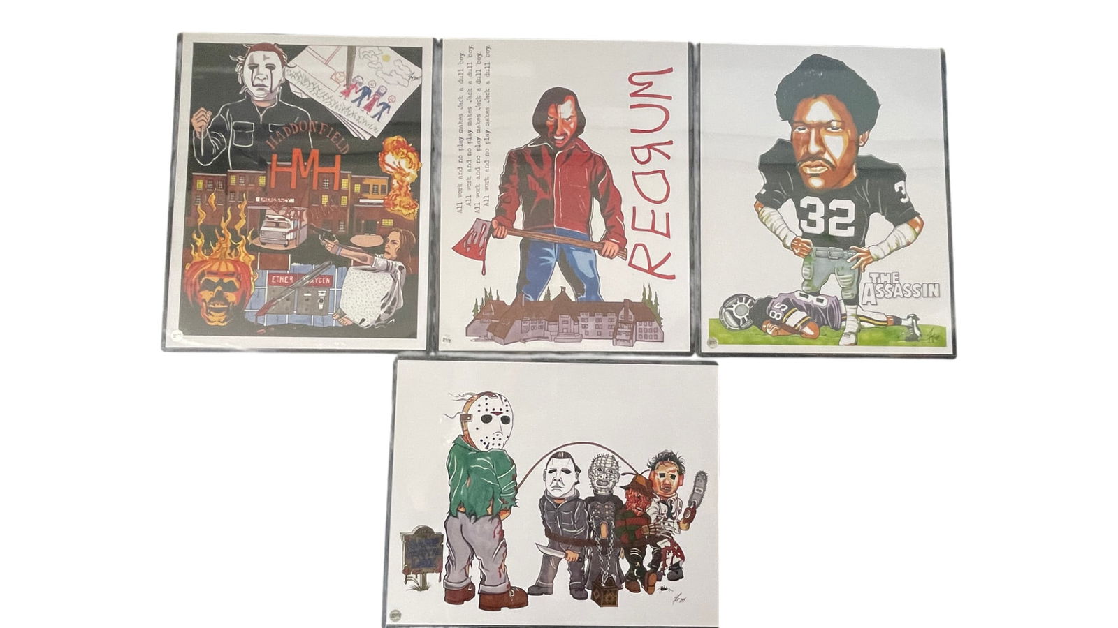 Vintage Horror Movie Signed Art Prints: Vintage Horror Movie Signed Art Prints