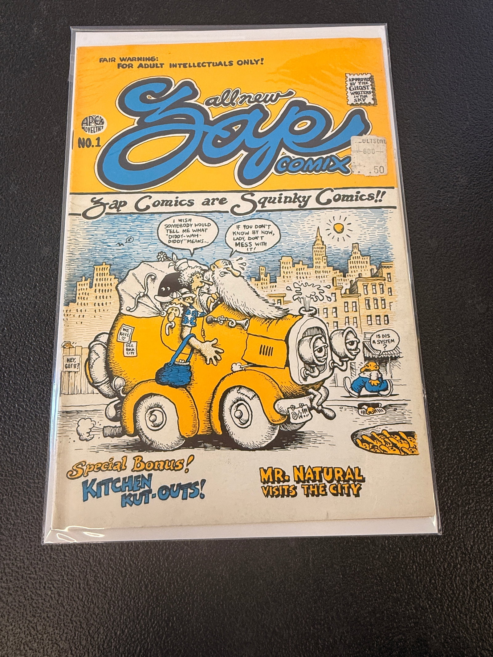 ZAP Comix #1 Robert Crumb 1st Print Underground Comic Book: ZAP Comix #1 Robert Crumb 1st Print Underground Comic Book