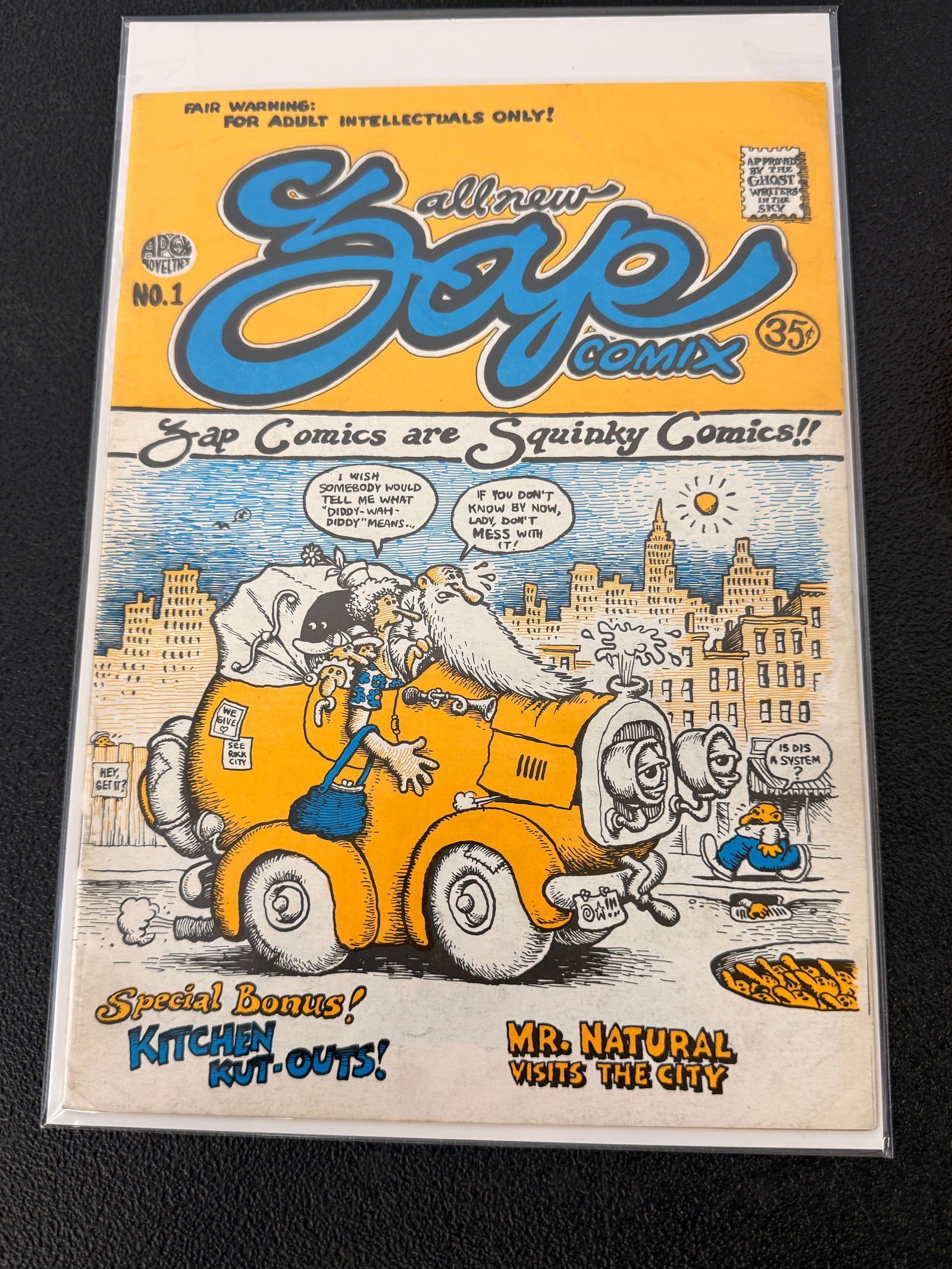 ZAP Comix #1 Robert Crumb 1st Print Underground Comic Book: ZAP Comix #1 Robert Crumb 1st Print Underground Comic Book