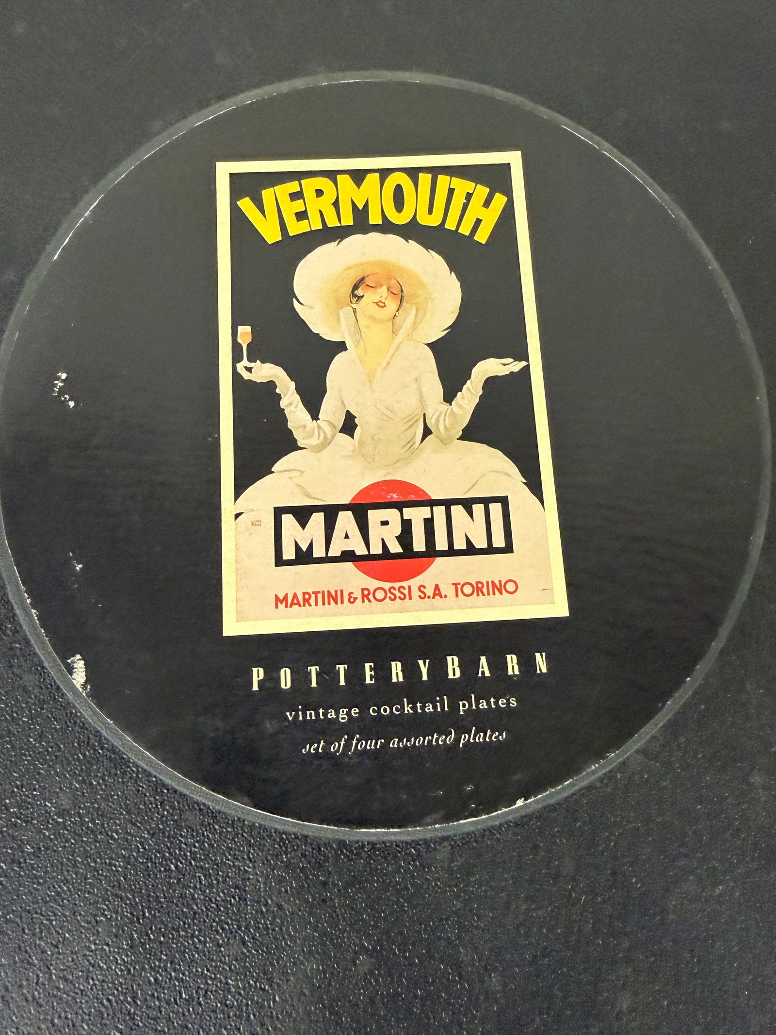 Vintage Vermouth Dinner Plates: Vintage Vermouth Dinner Plates