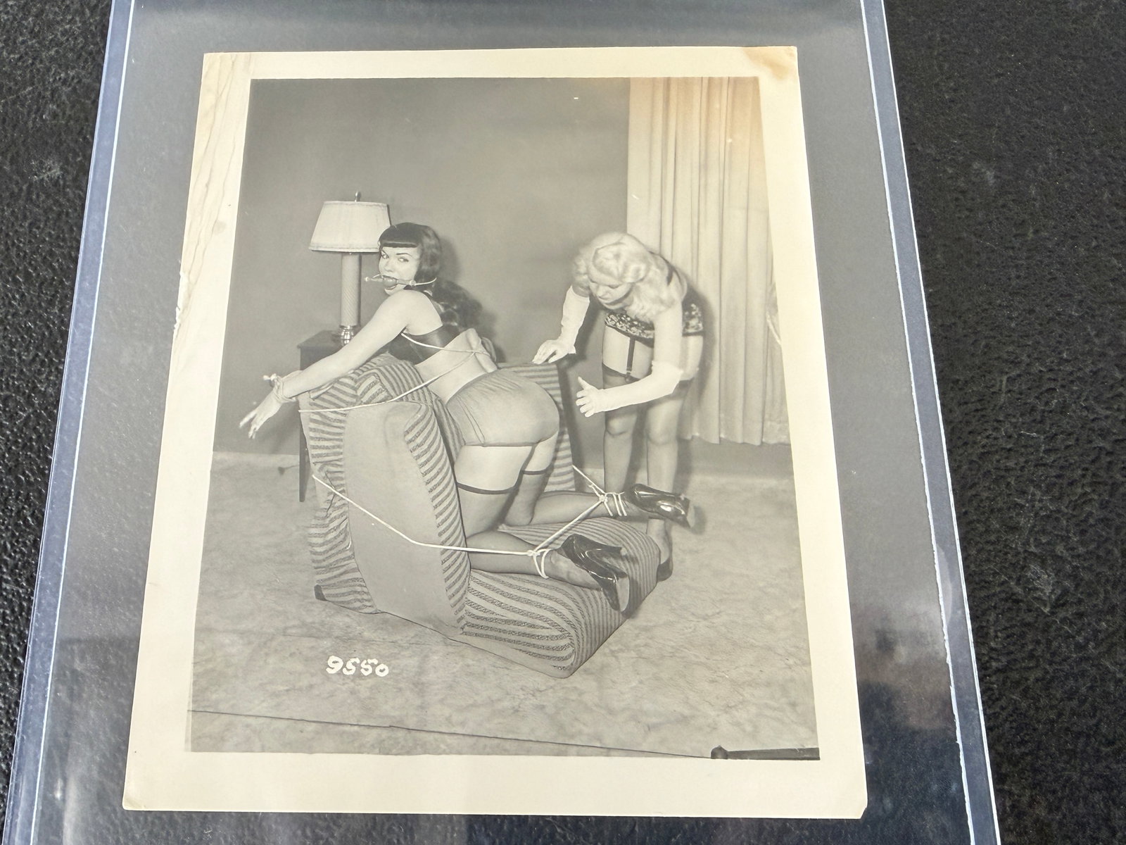 Bettie Page Vintage 1950's B&W Original Photograph By Irving Klaw: Bettie Page Vintage 1950's B&W Original Photograph By Irving Klaw