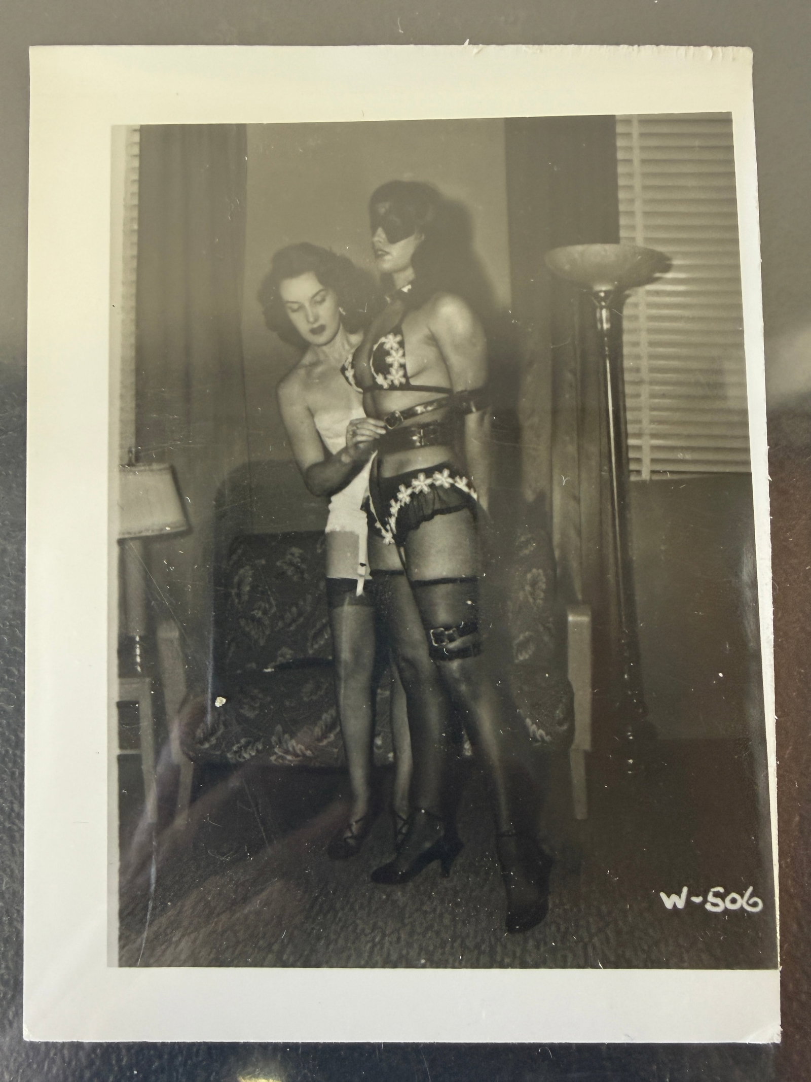 Bettie Page Vintage 1950's B&W Original Photograph By Irving Klaw: Bettie Page Vintage 1950's B&W Original Photograph By Irving Klaw