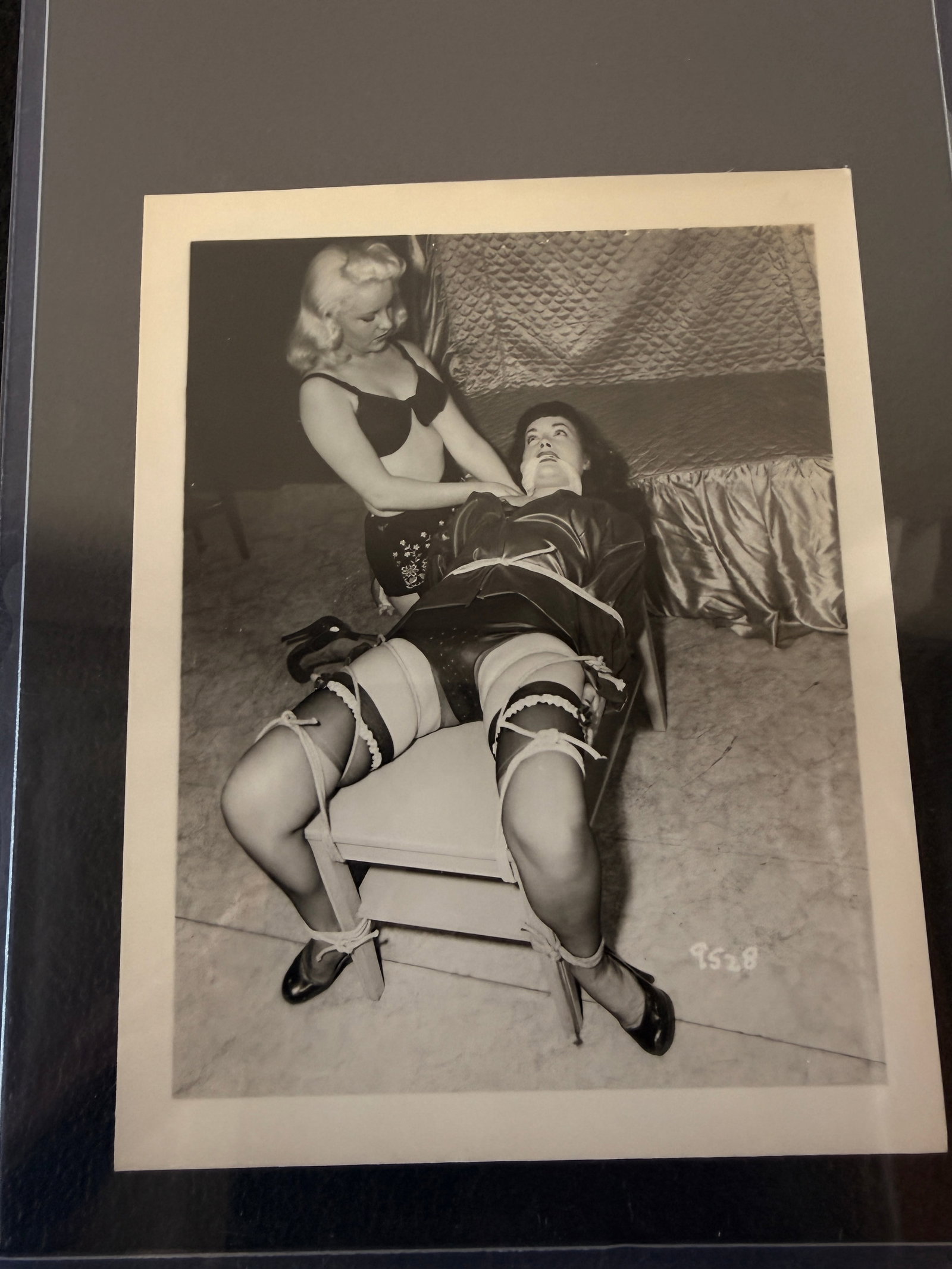 Bettie Page Vintage 1950's B&W Original Photograph By Irving Klaw: Bettie Page Vintage 1950's B&W Original Photograph By Irving Klaw