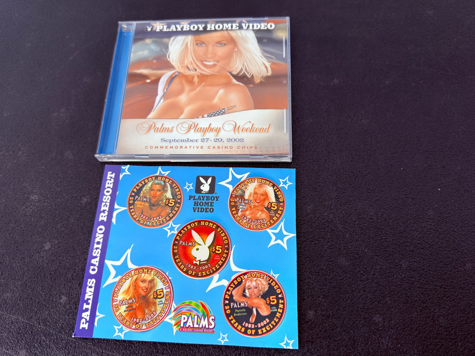 Palms Playboy Weekend 2002 Commemorative Casino Chips Set With CD: Palms Playboy Weekend 2002 Commemorative Casino Chips Set With CD