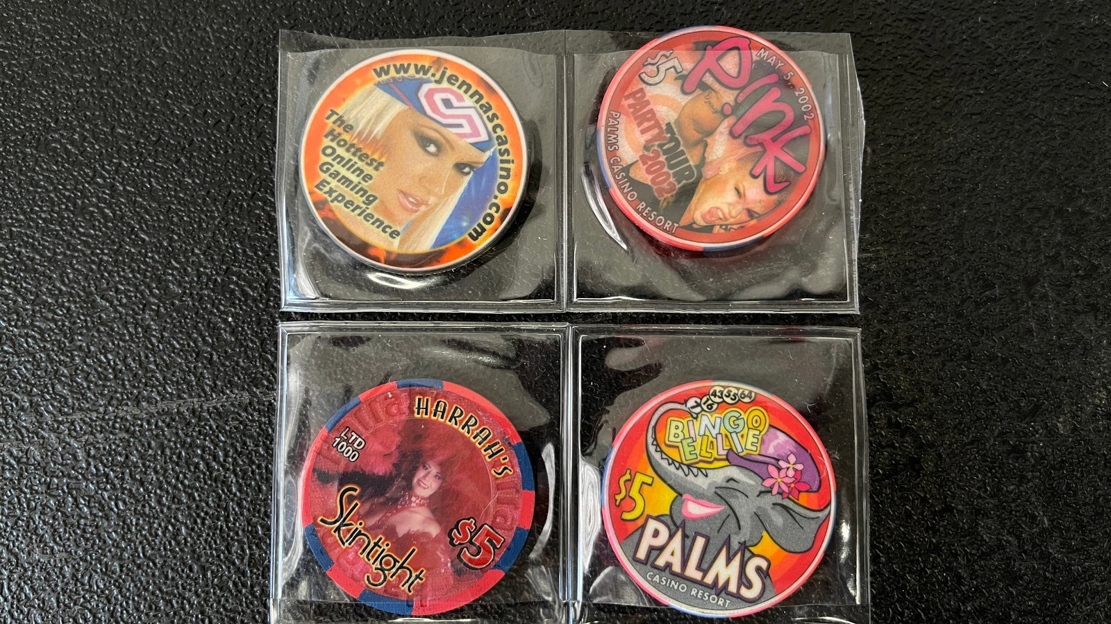 Vintage Assorted Poker Chips Group: Vintage Assorted Poker Chips Group