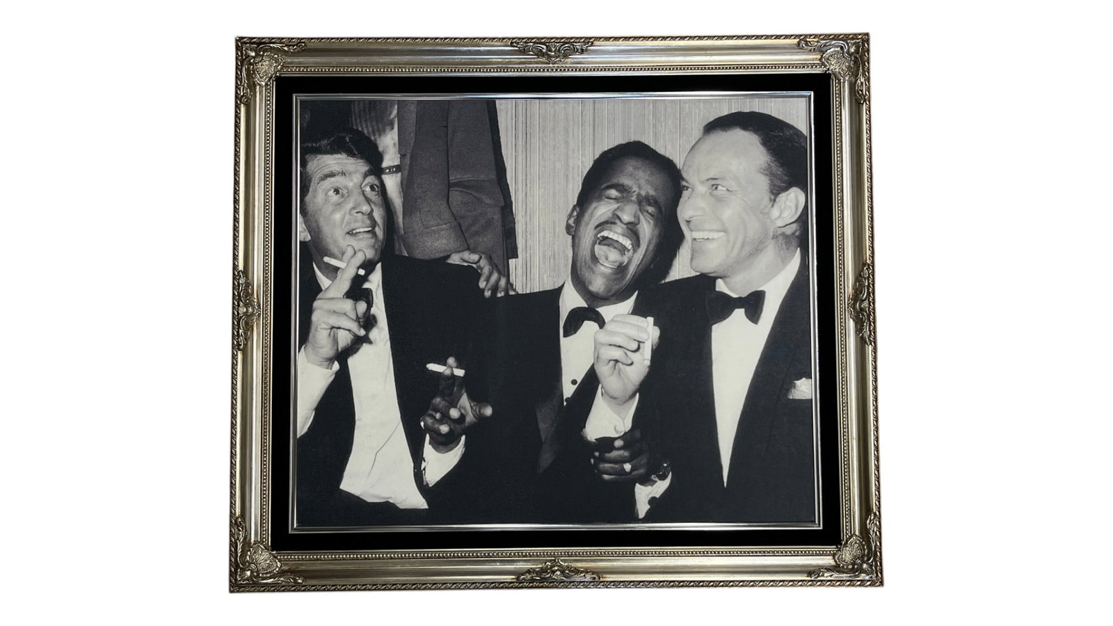 The Rat Pack Poster Frank Sinatra Dean Martin Sammy Davis Jr: The Rat Pack Poster Frank Sinatra Dean Martin Sammy Davis Jr. Framed: 29 1/2" x 25 1/2".