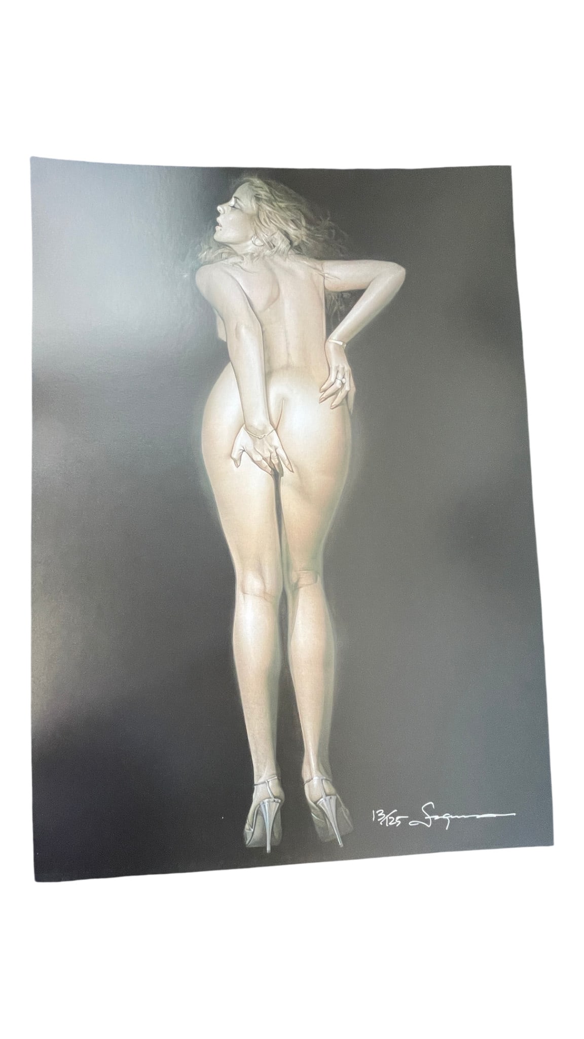 Hajime Sorayama - Erotic Female, Signed and Numbered Lithograph 13/125: Hajime Sorayama - Erotic Female, Signed and Numbered Lithograph 13/125