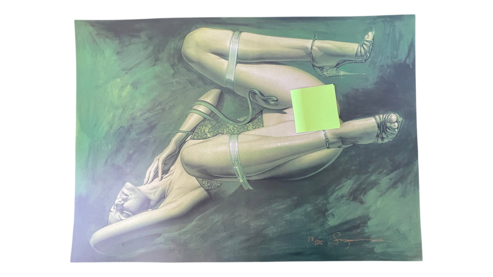 Hajime Sorayama - Erotic Female, Signed and Numbered Lithograph 13/125: Hajime Sorayama - Erotic Female, Signed and Numbered Lithograph 13/125