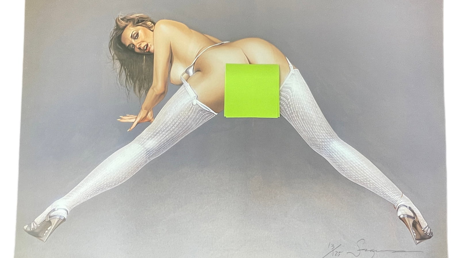 Hajime Sorayama - Erotic Female, Signed and Numbered Lithograph 13/125: Hajime Sorayama - Erotic Female, Signed and Numbered Lithograph 13/125