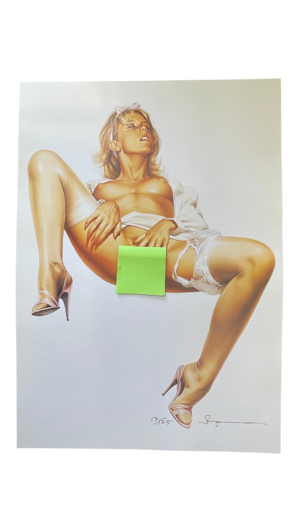 Hajime Sorayama - Erotic Female, Signed and Numbered Lithograph 13/125: Hajime Sorayama - Erotic Female, Signed and Numbered Lithograph 13/125
