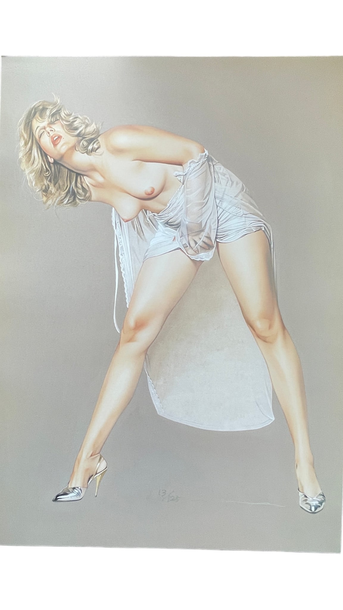 Hajime Sorayama - Print-52, Signed and Numbered Lithograph 13/125: Hajime Sorayama - Print-52, Signed and Numbered Lithograph 13/125