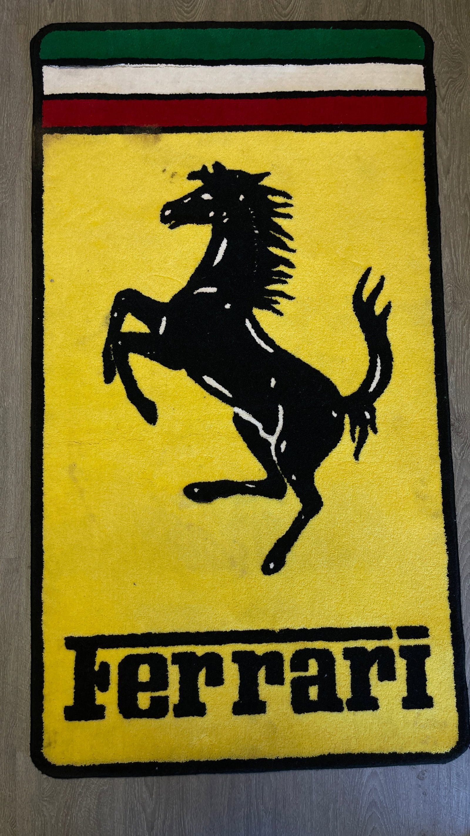 Keith Collins - Rare Original Custom Ferrari Rug (1 of 6)