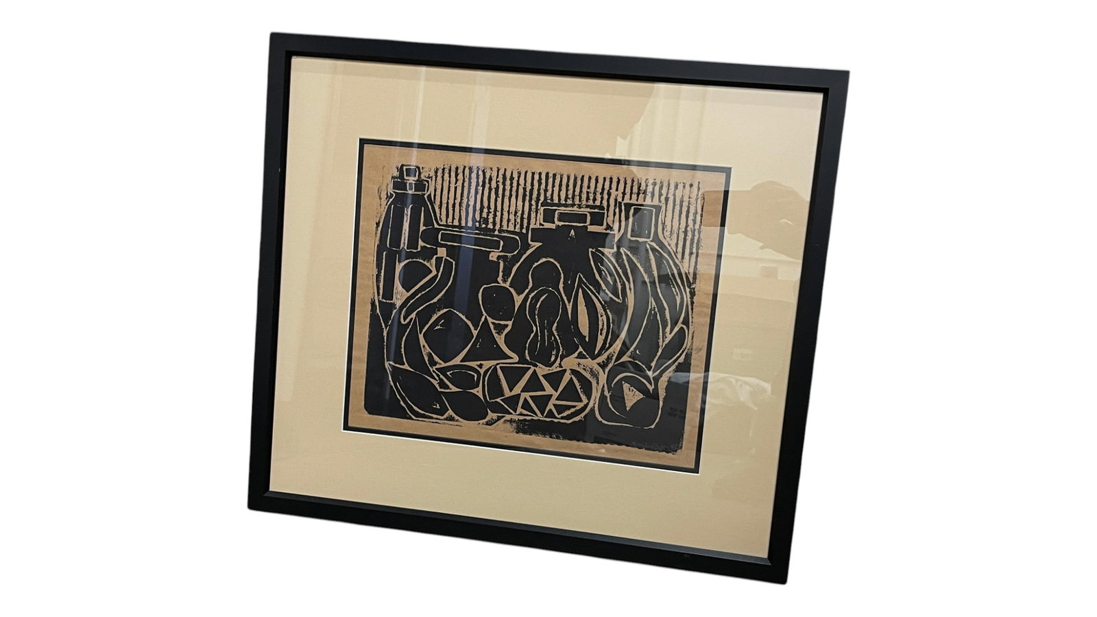 Vintage Woodcut Print Signed Emily Caponi (1 of 5)