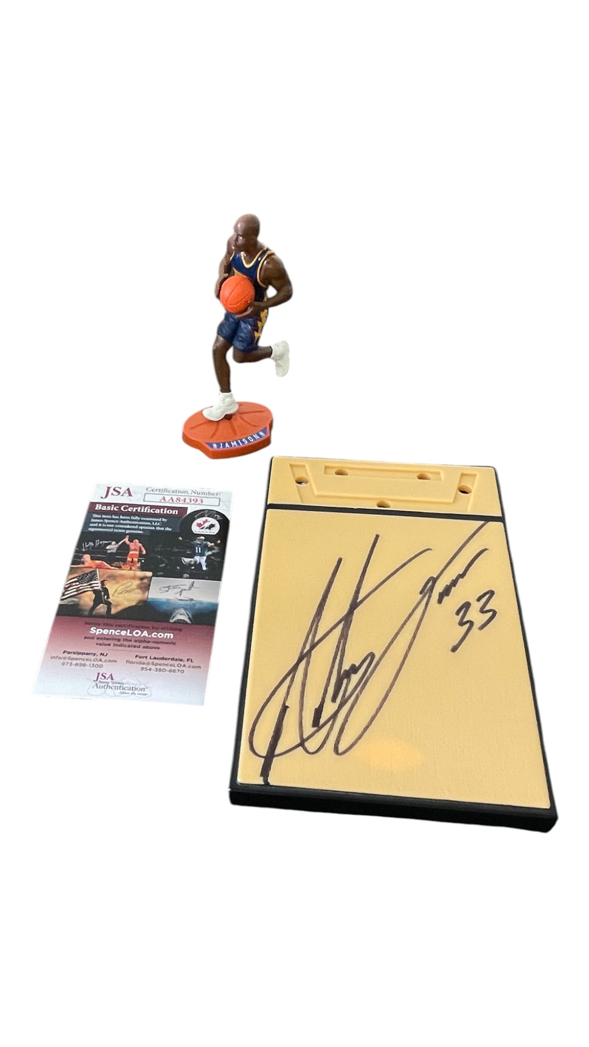 Antawn Jamison Signed Starting Lineup Base JSA (1 of 6)