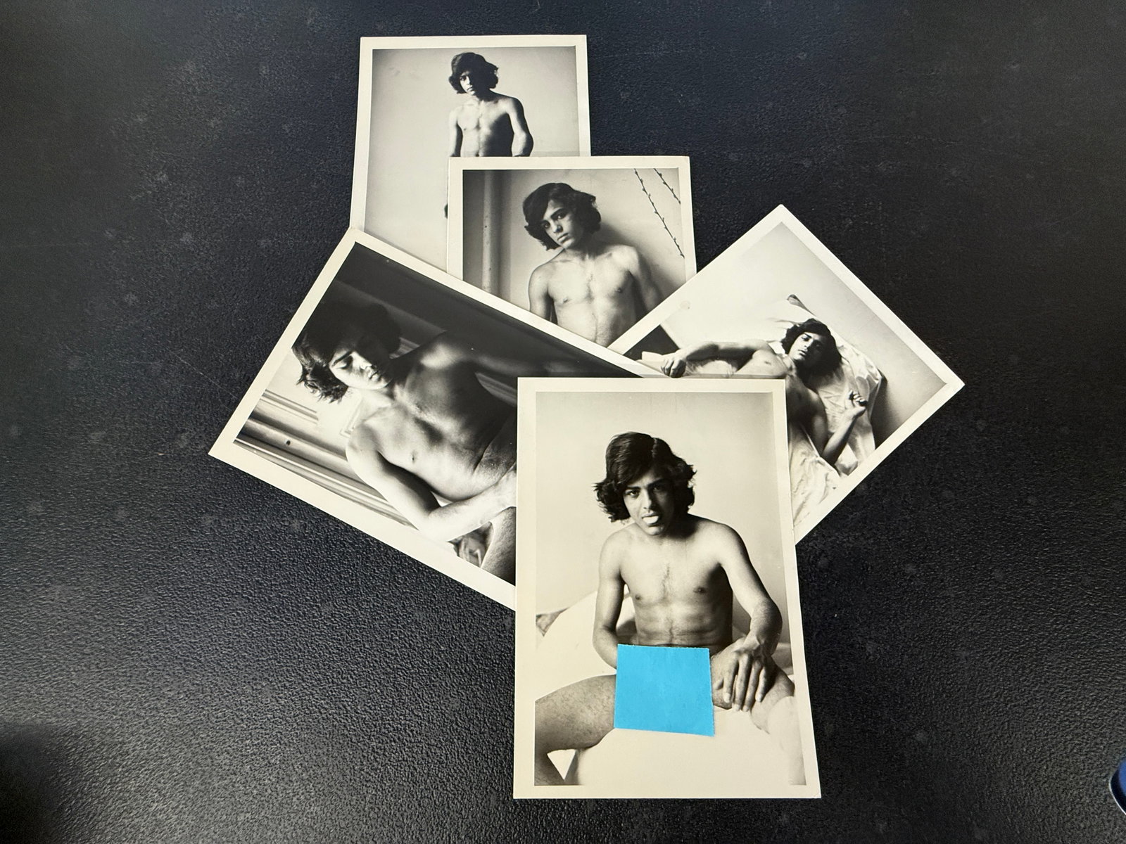 Male Nude Study B&W 3x5 Photogrpahs: Male Nude Study B&W 3x5 Photogrpahs